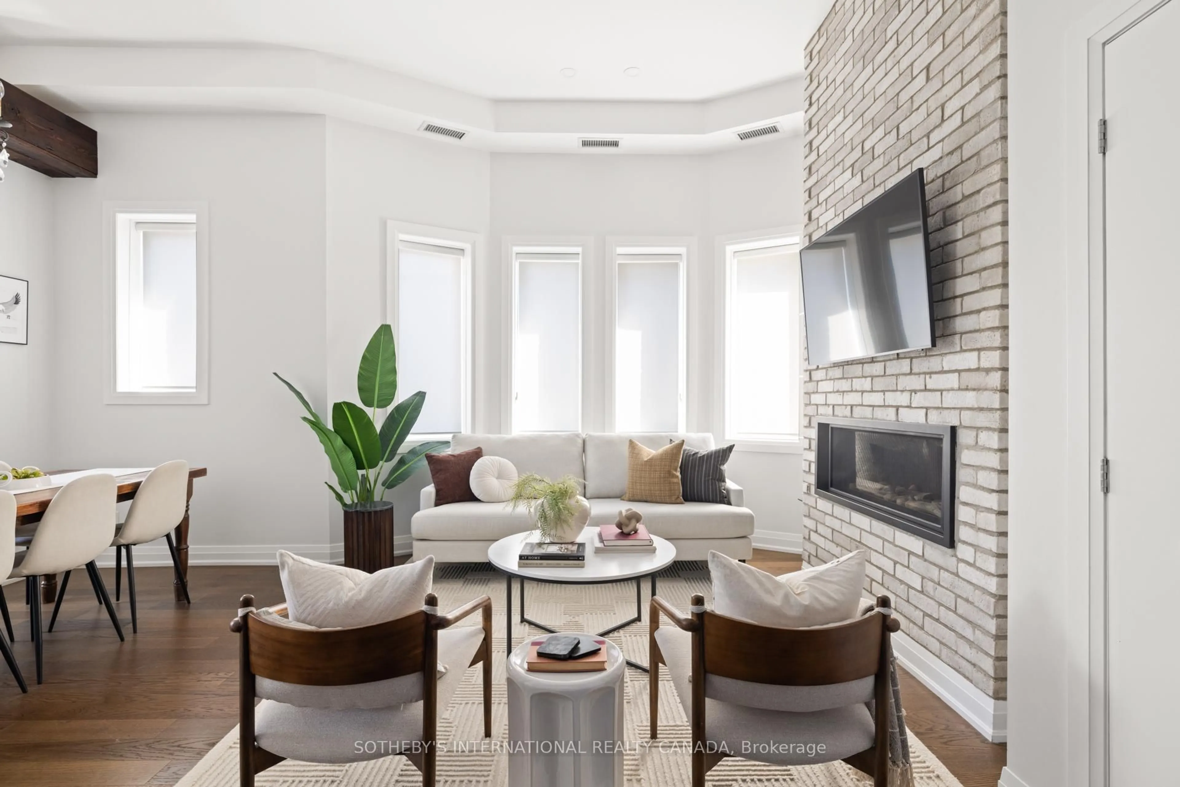 Living room with furniture, ceramic/tile floor for 175 Jones Ave #9, Toronto Ontario M4M 3A2