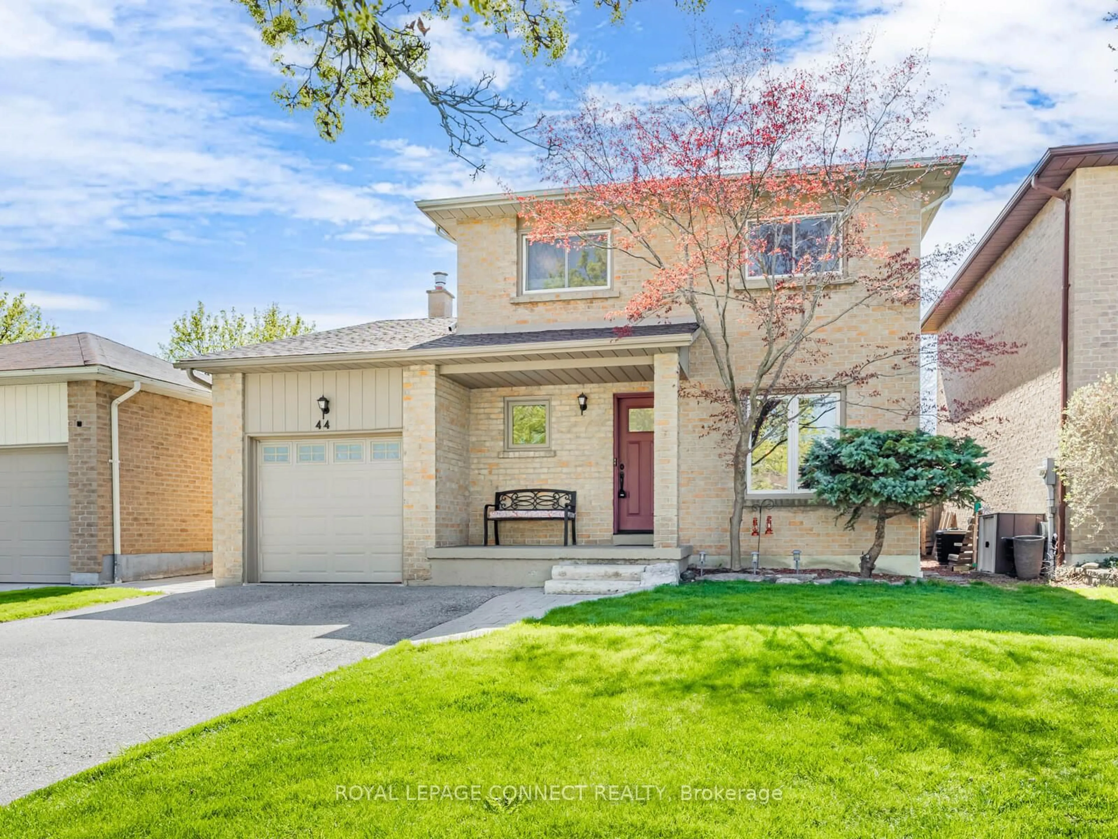 Home with brick exterior material, street for 44 Regency Cres, Whitby Ontario L1N 7V2