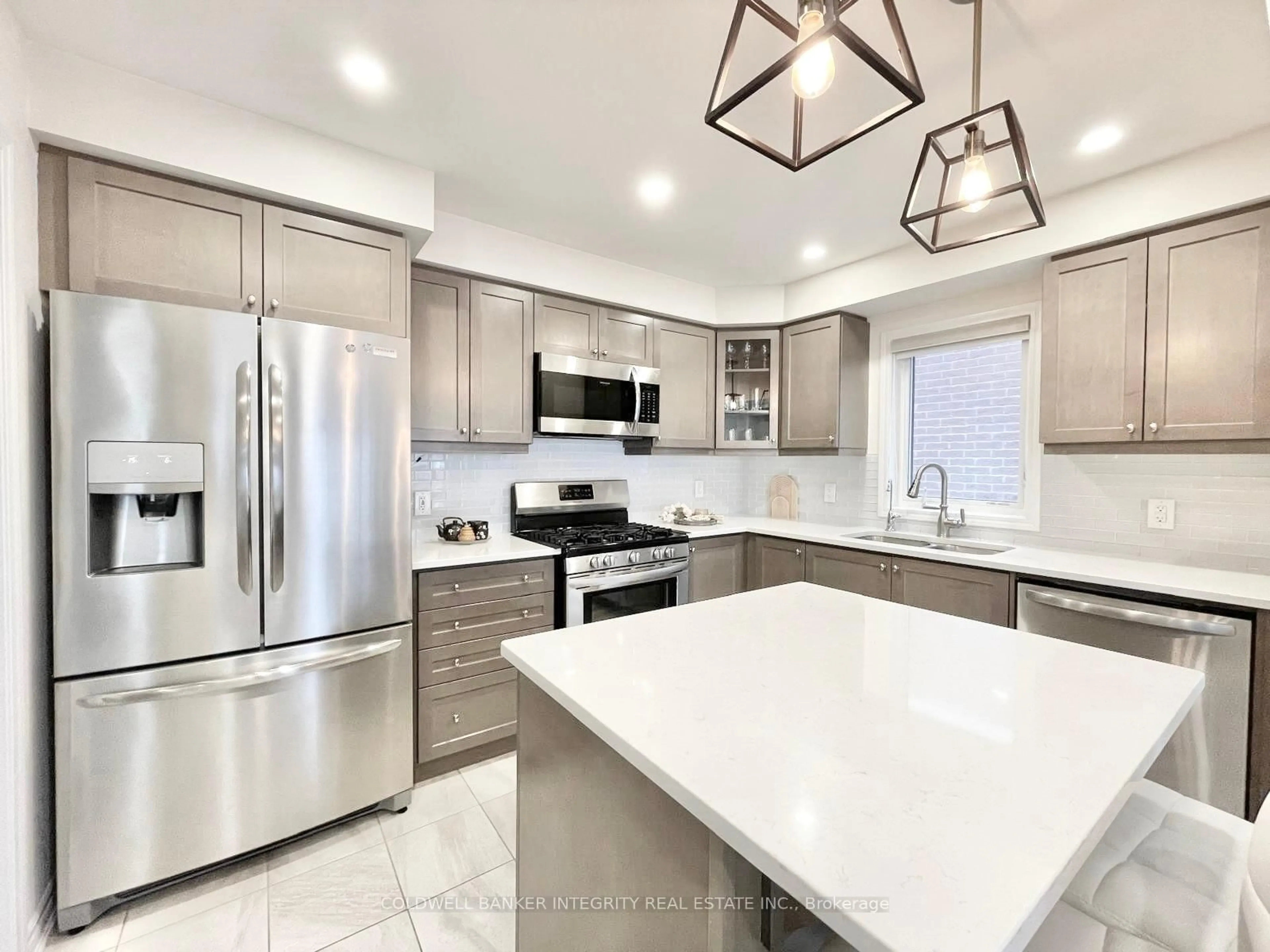 Contemporary kitchen, ceramic/tile floor for 2754 Sapphire Dr, Pickering Ontario L1X 0E7