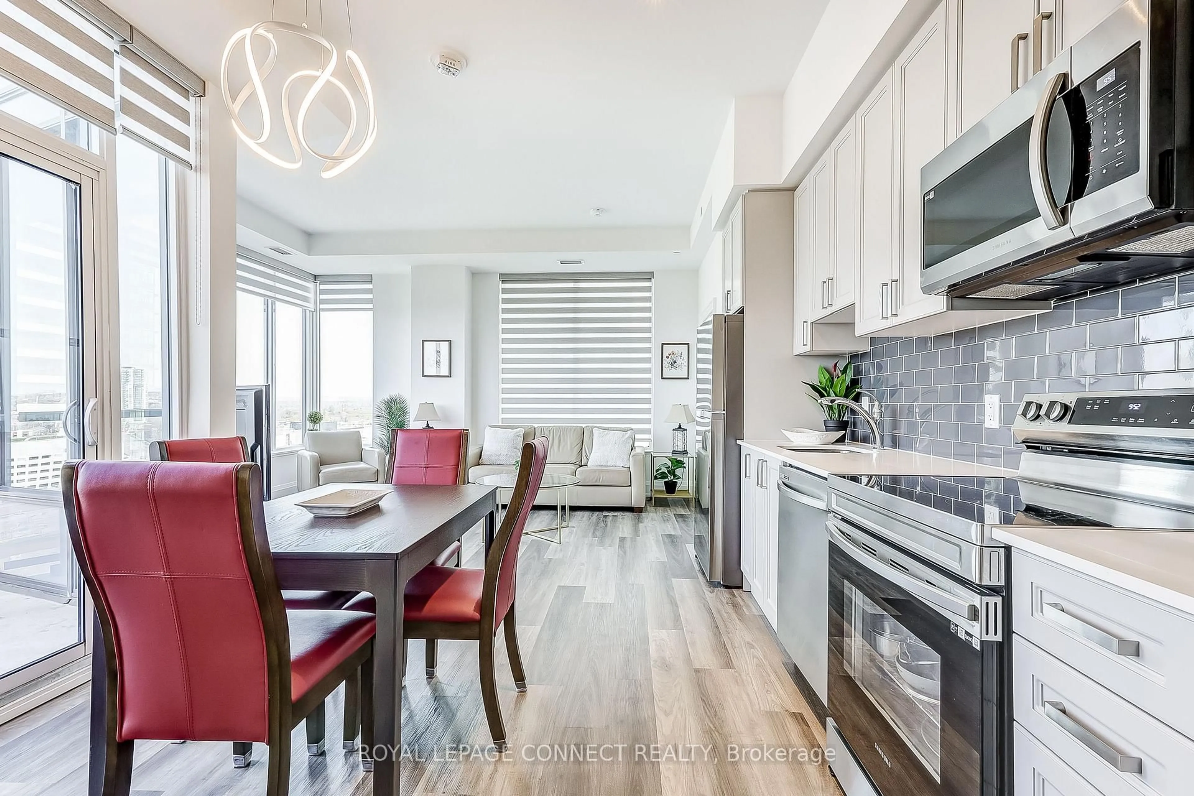 Open concept kitchen, unknown for 1480 Bayly St #1705, Pickering Ontario L1W 3R5