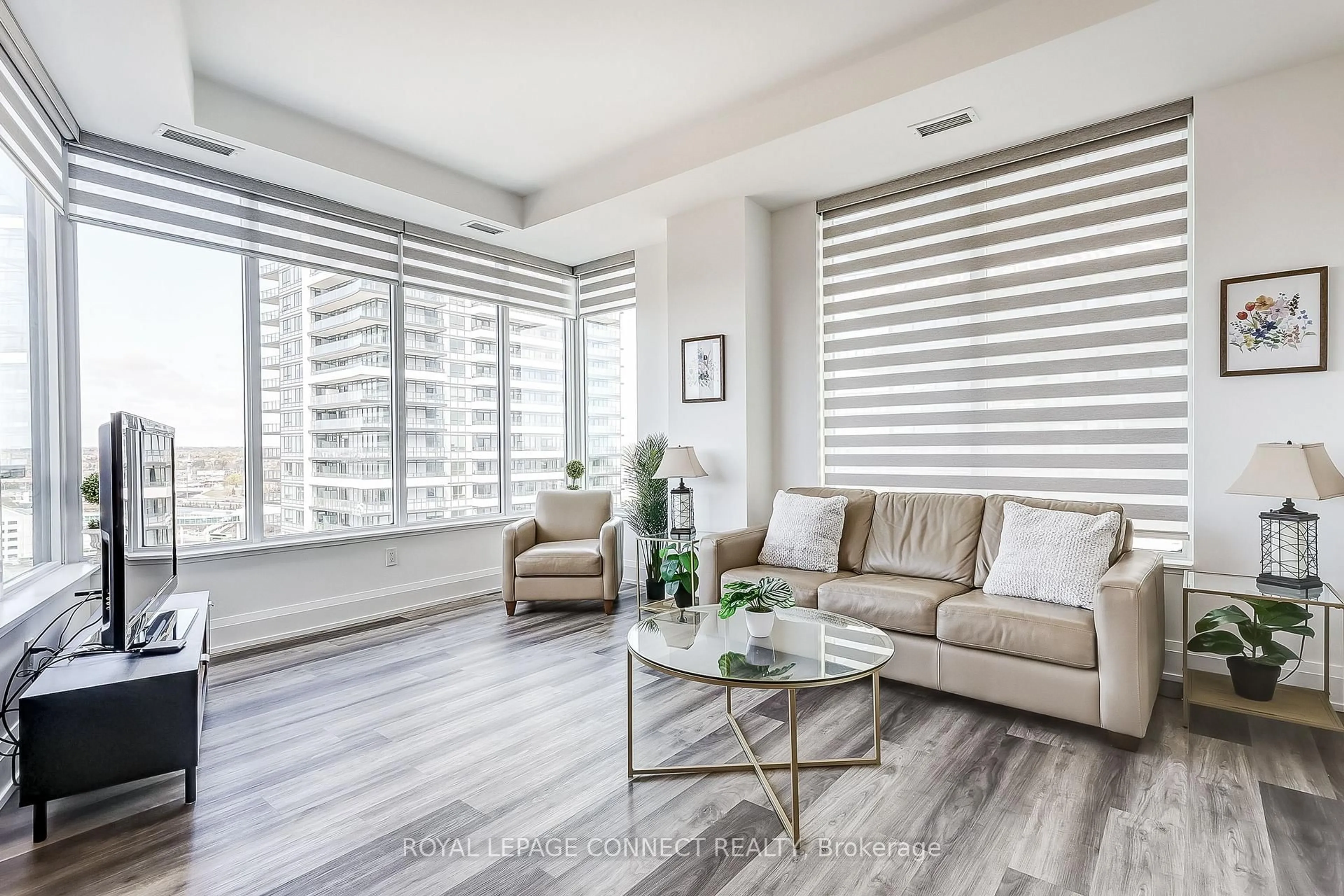 Living room with furniture, unknown for 1480 Bayly St #1705, Pickering Ontario L1W 3R5