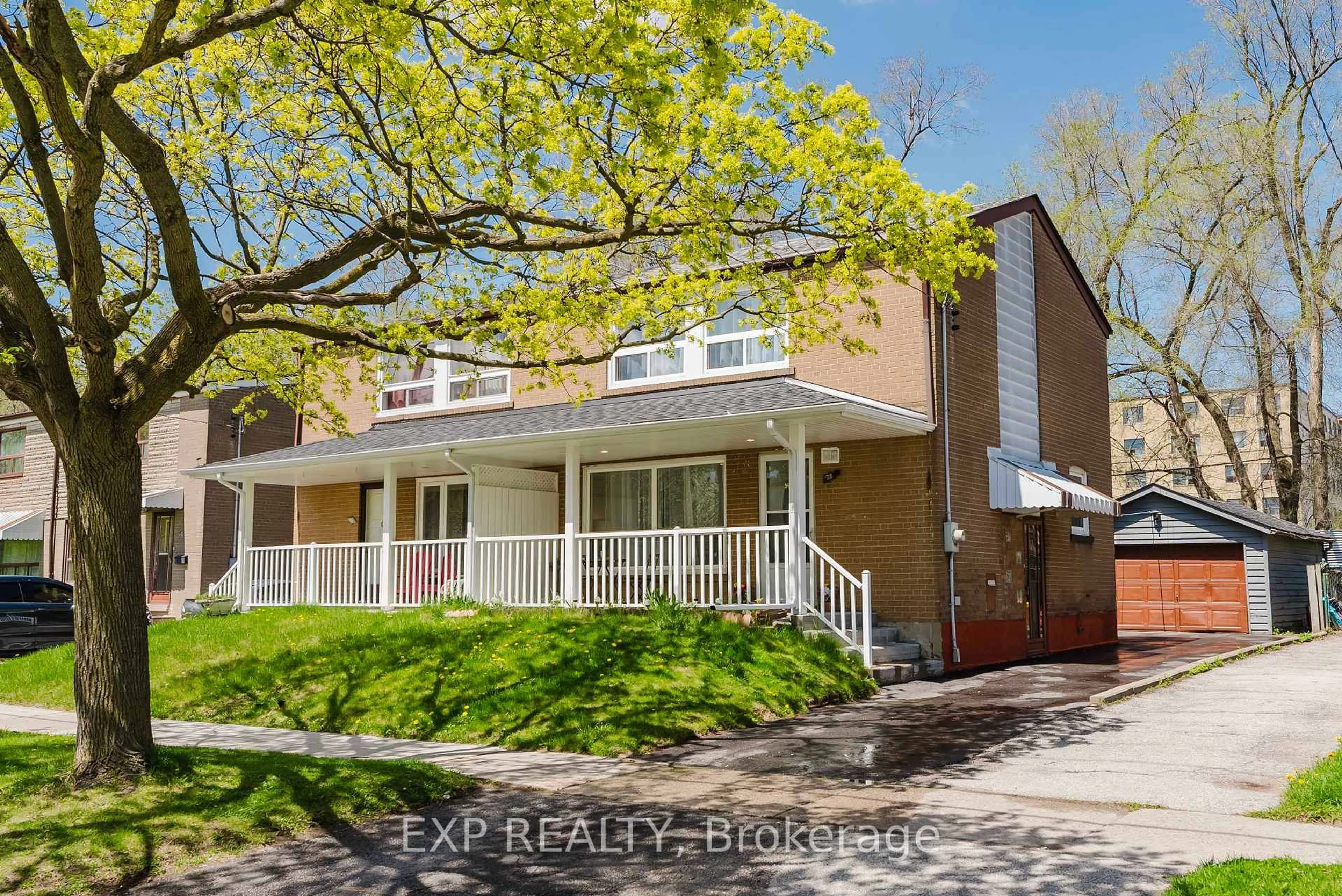 Home with vinyl exterior material, street for 78 Woodfern Dr, Toronto Ontario M1K 2L5