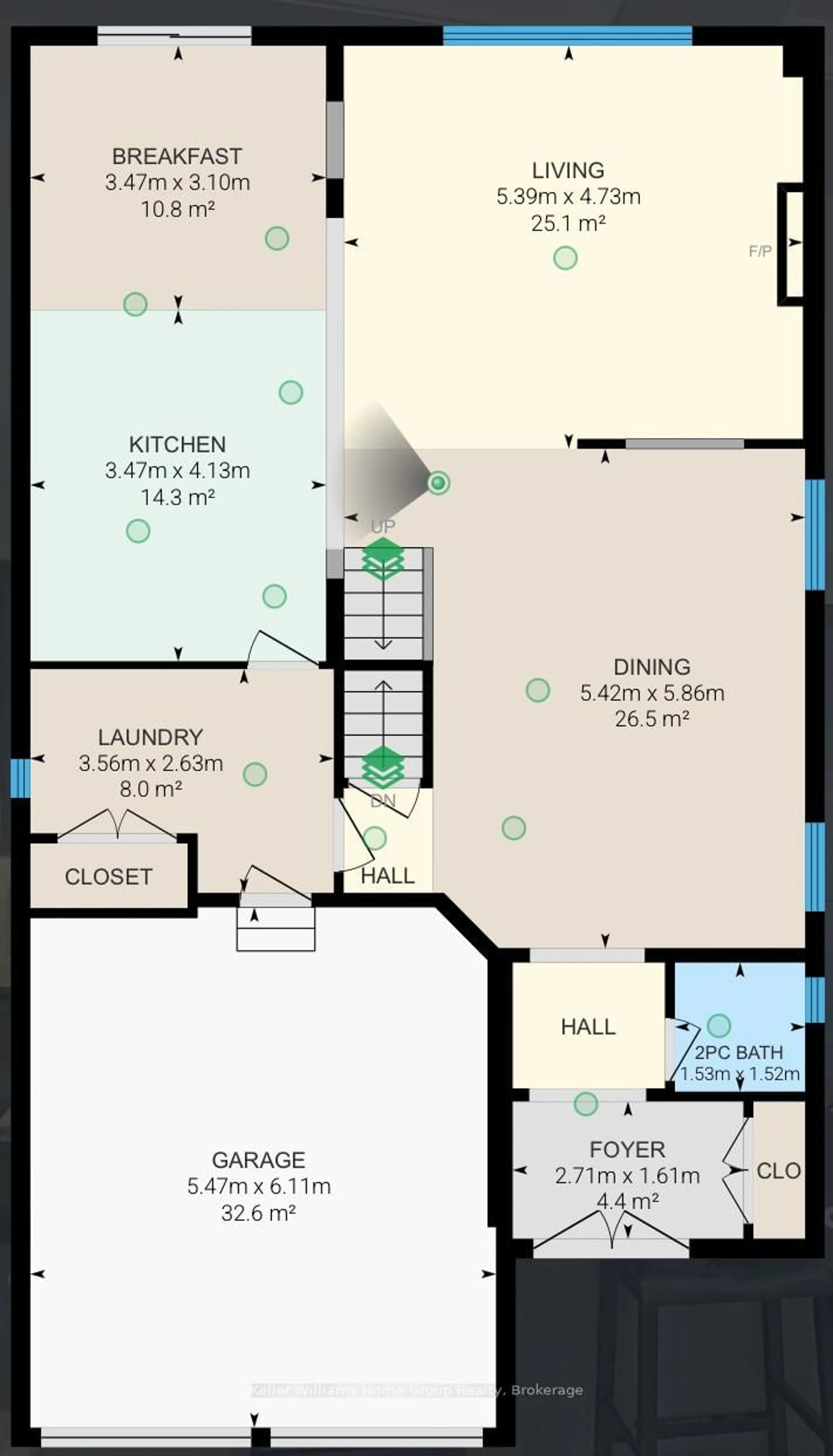 Floor plan for 24 Butson Cres, Clarington Ontario L1C 0S5