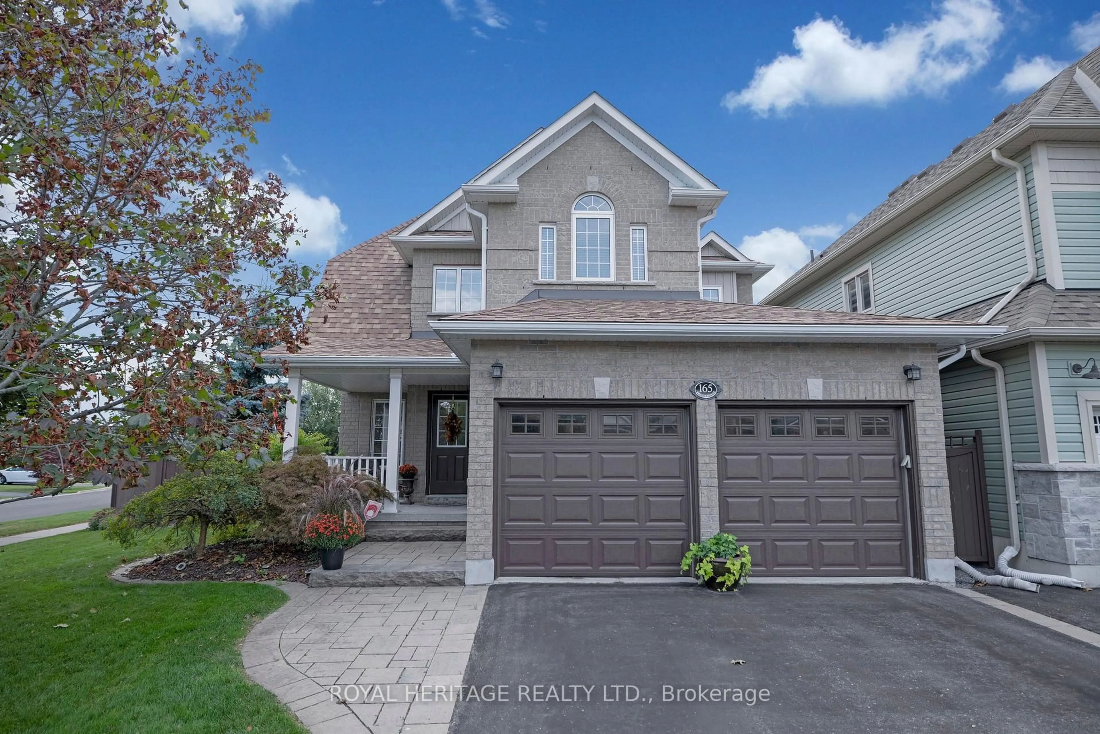 Home with brick exterior material, street for 165 Brookhouse Dr, Clarington Ontario L1B 1N9