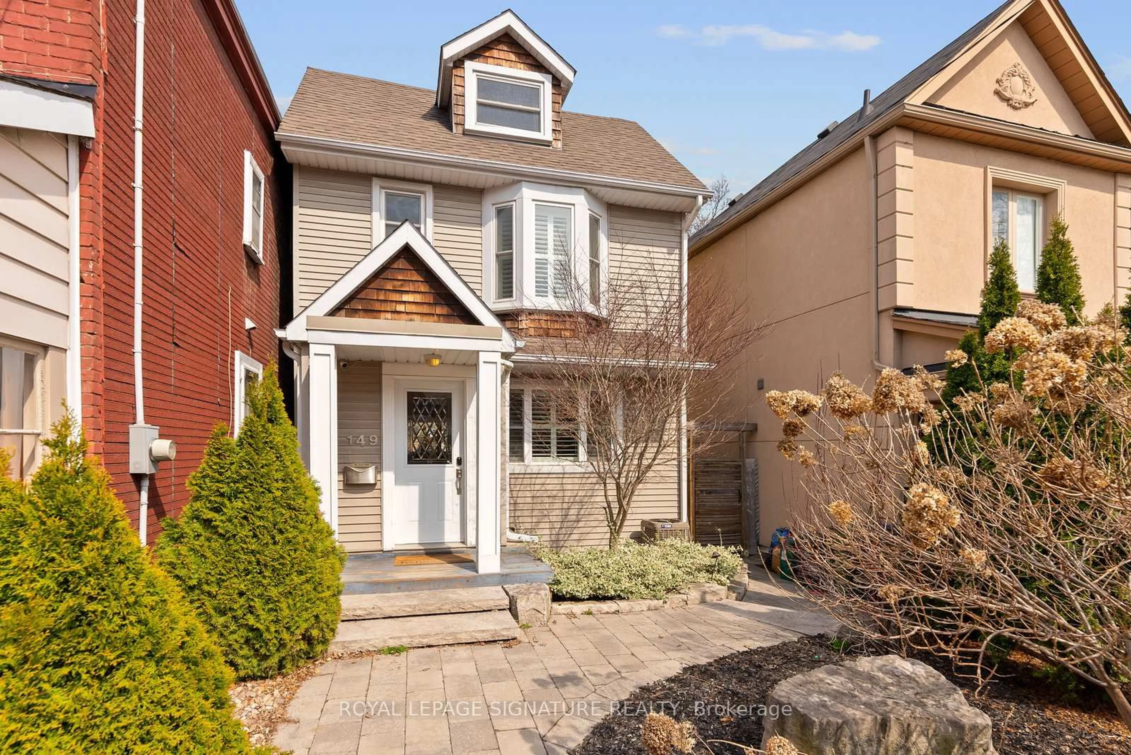 Home with brick exterior material, street for 149 Galt Ave, Toronto Ontario M4M 2Z4