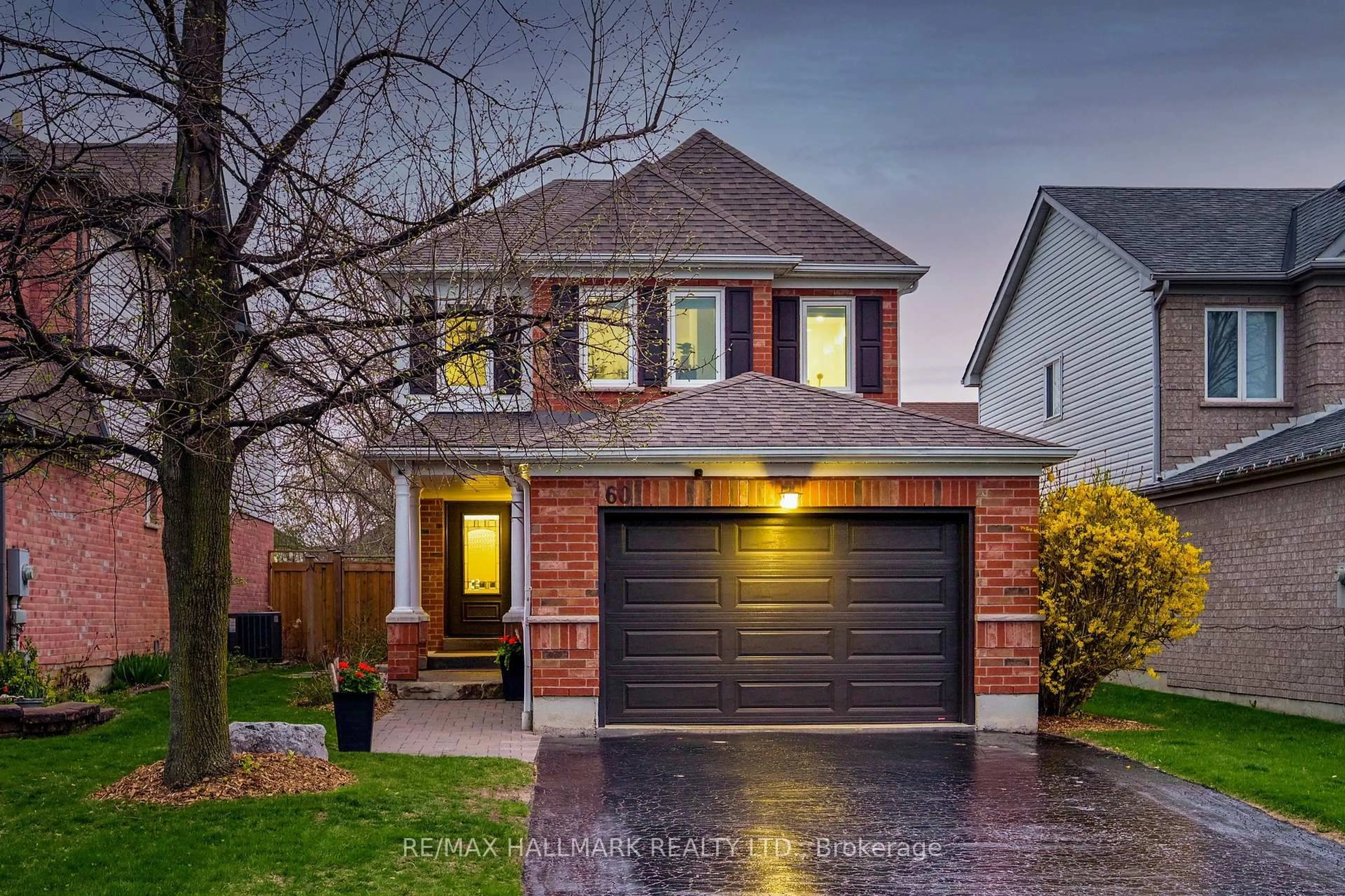 Home with brick exterior material, street for 60 Tidewater Cres, Whitby Ontario L1P 1M2