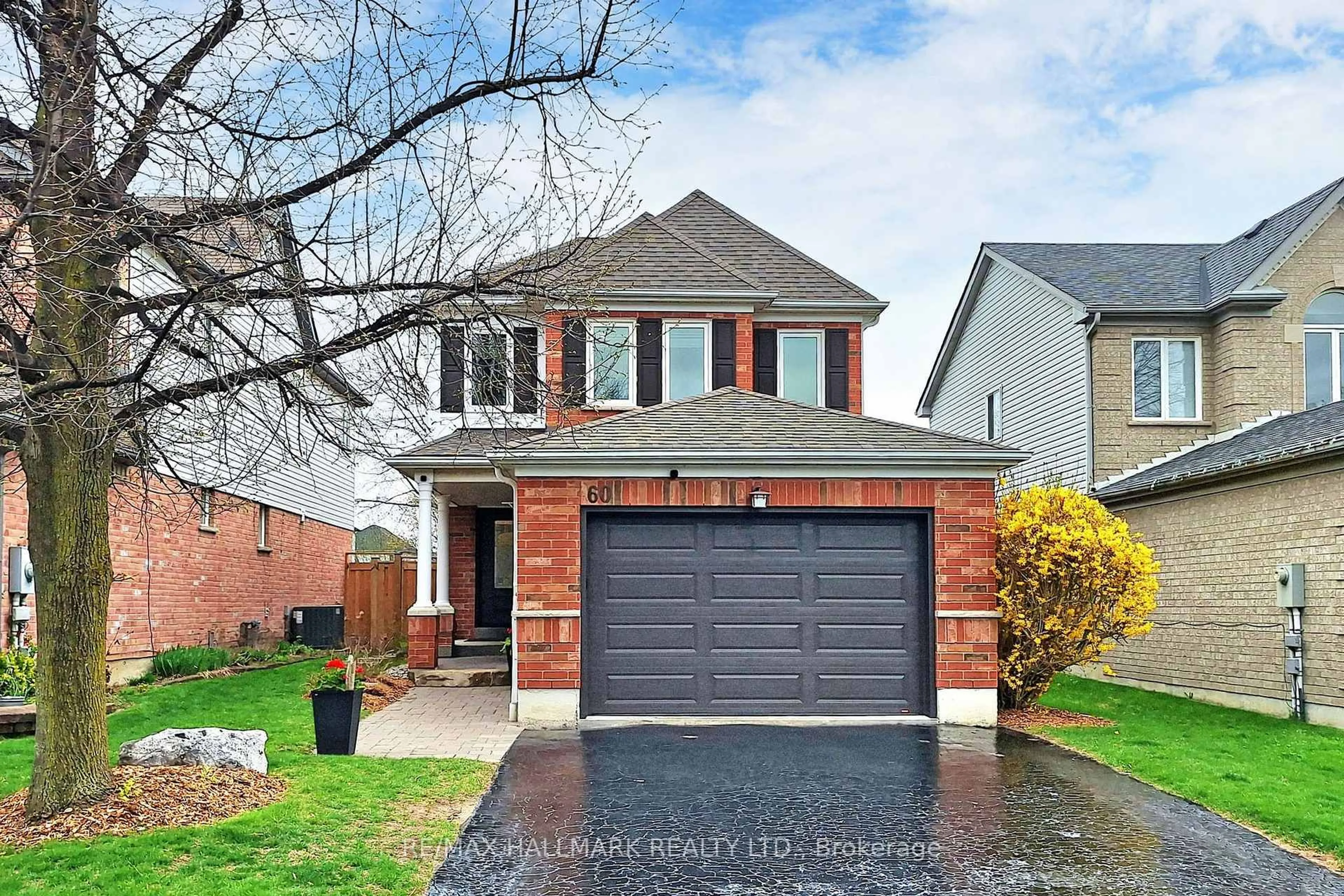 Home with brick exterior material, street for 60 Tidewater Cres, Whitby Ontario L1P 1M2