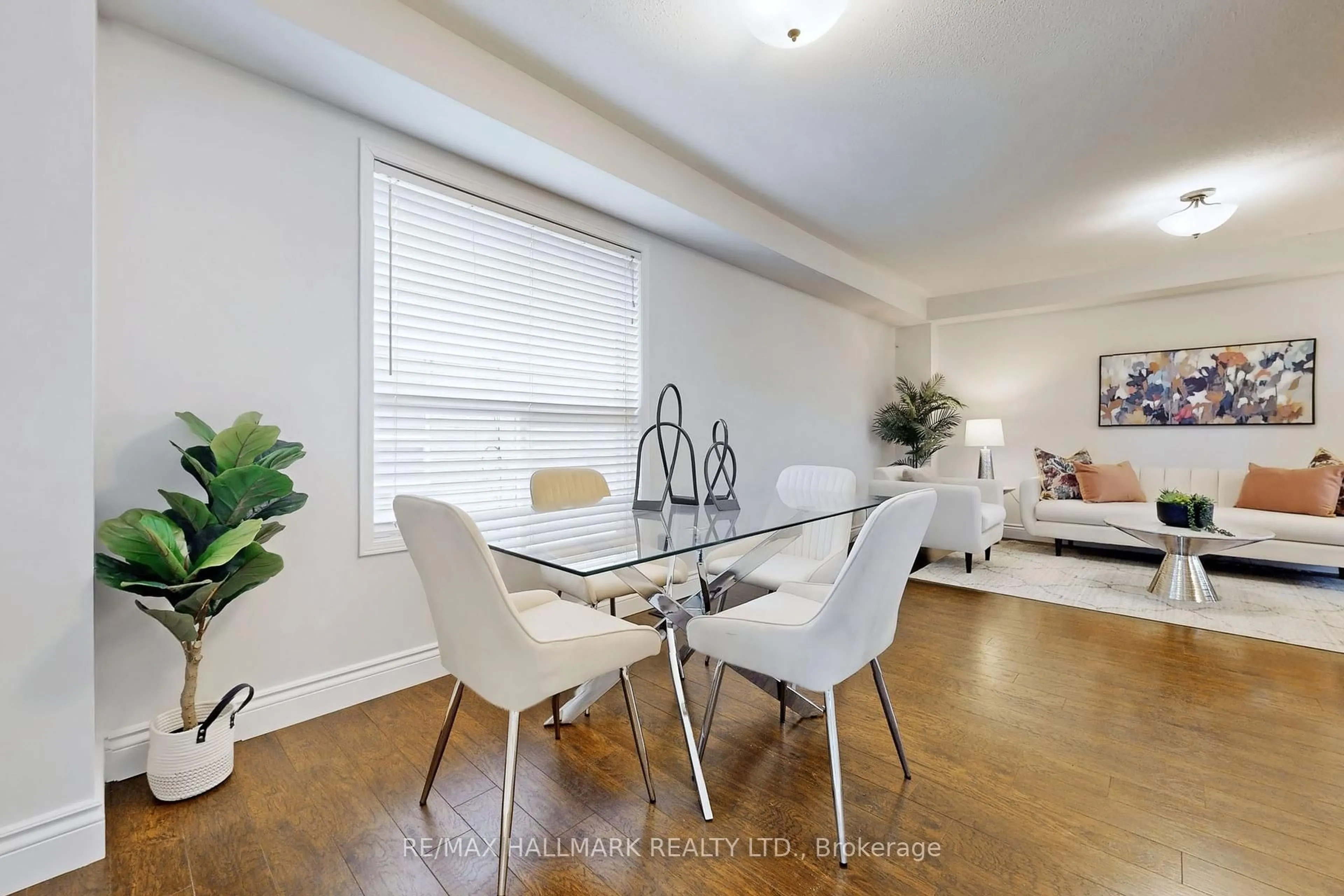 Dining room, wood/laminate floor for 60 Tidewater Cres, Whitby Ontario L1P 1M2