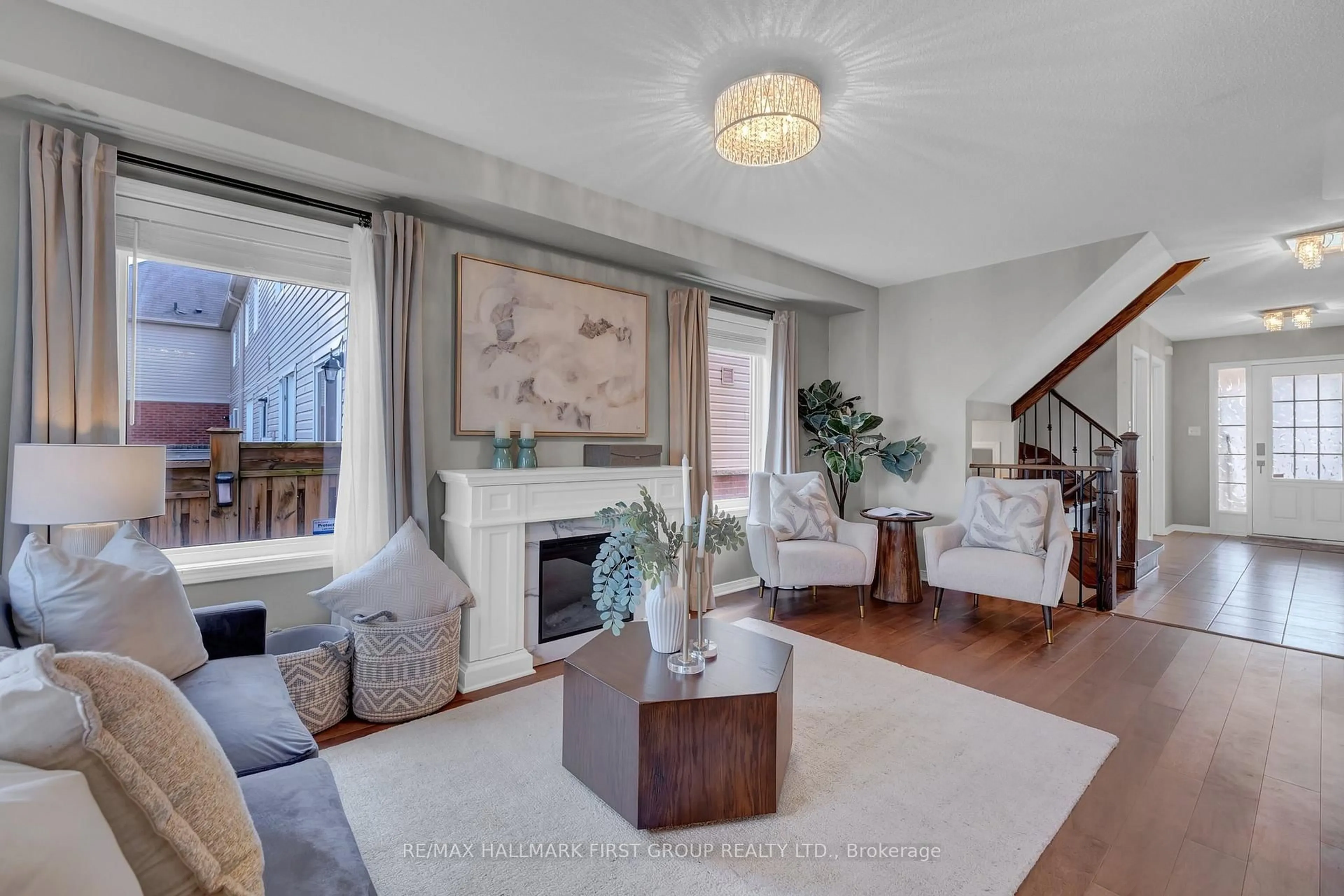 Living room with furniture, unknown for 78 Richard Davies Cres, Clarington Ontario L1C 0N8