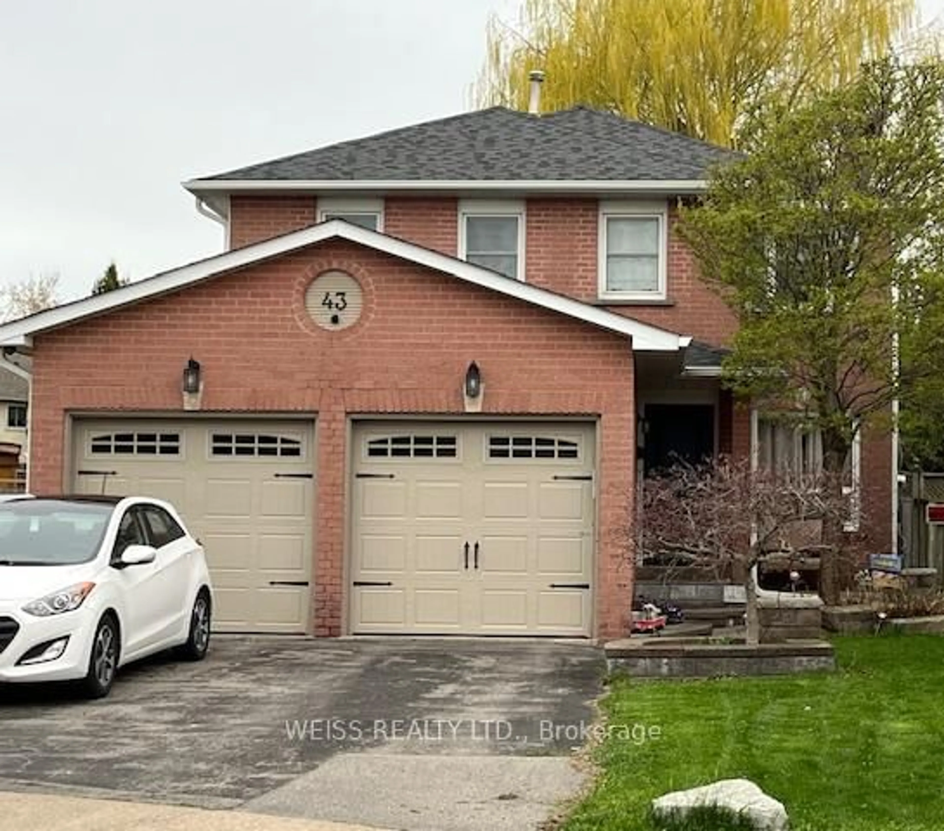 Home with brick exterior material, street for 43 Walker Cres, Ajax Ontario L1S 5B5