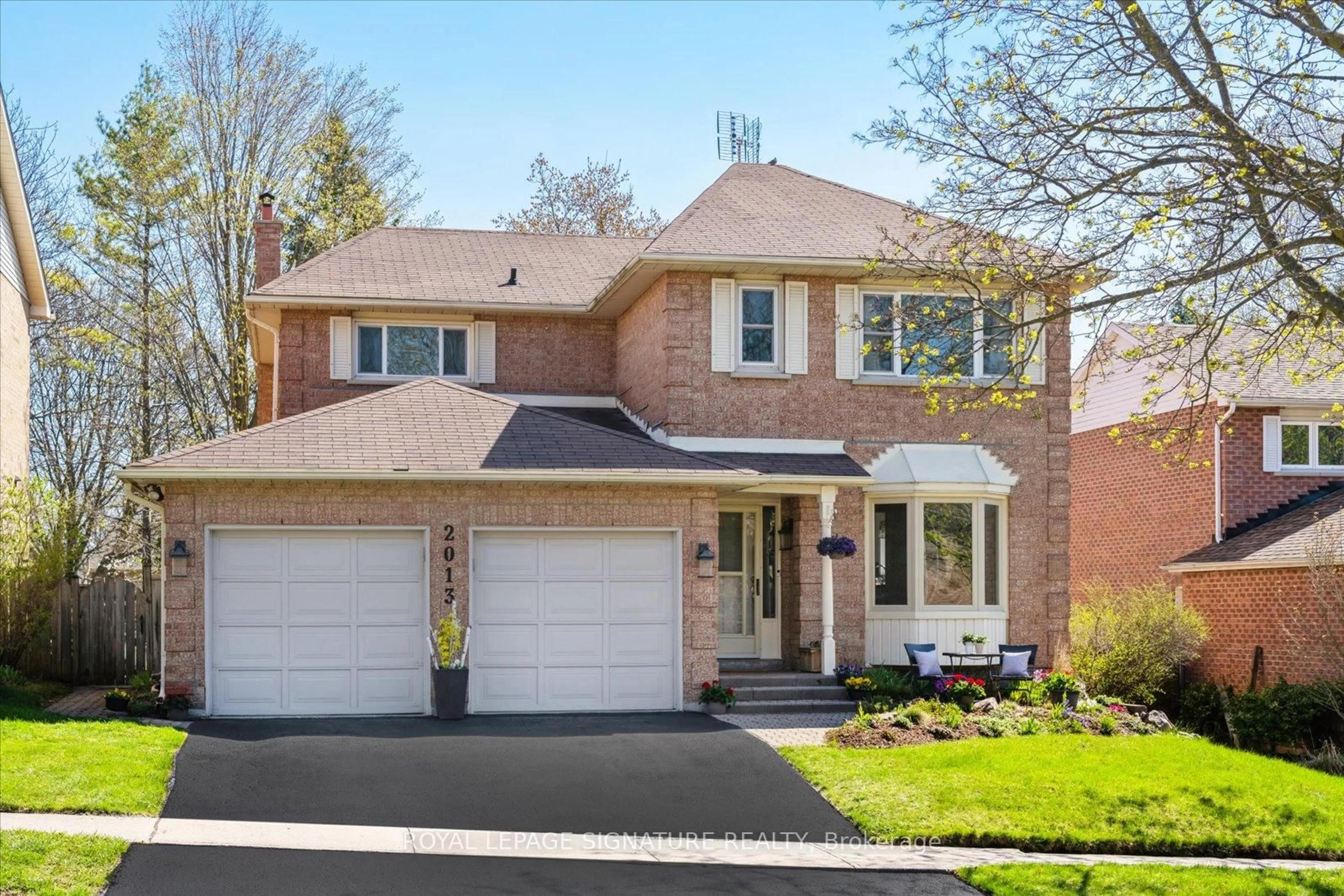 Home with brick exterior material, street for 2013 Lynn Heights Dr, Pickering Ontario L1X 1N5