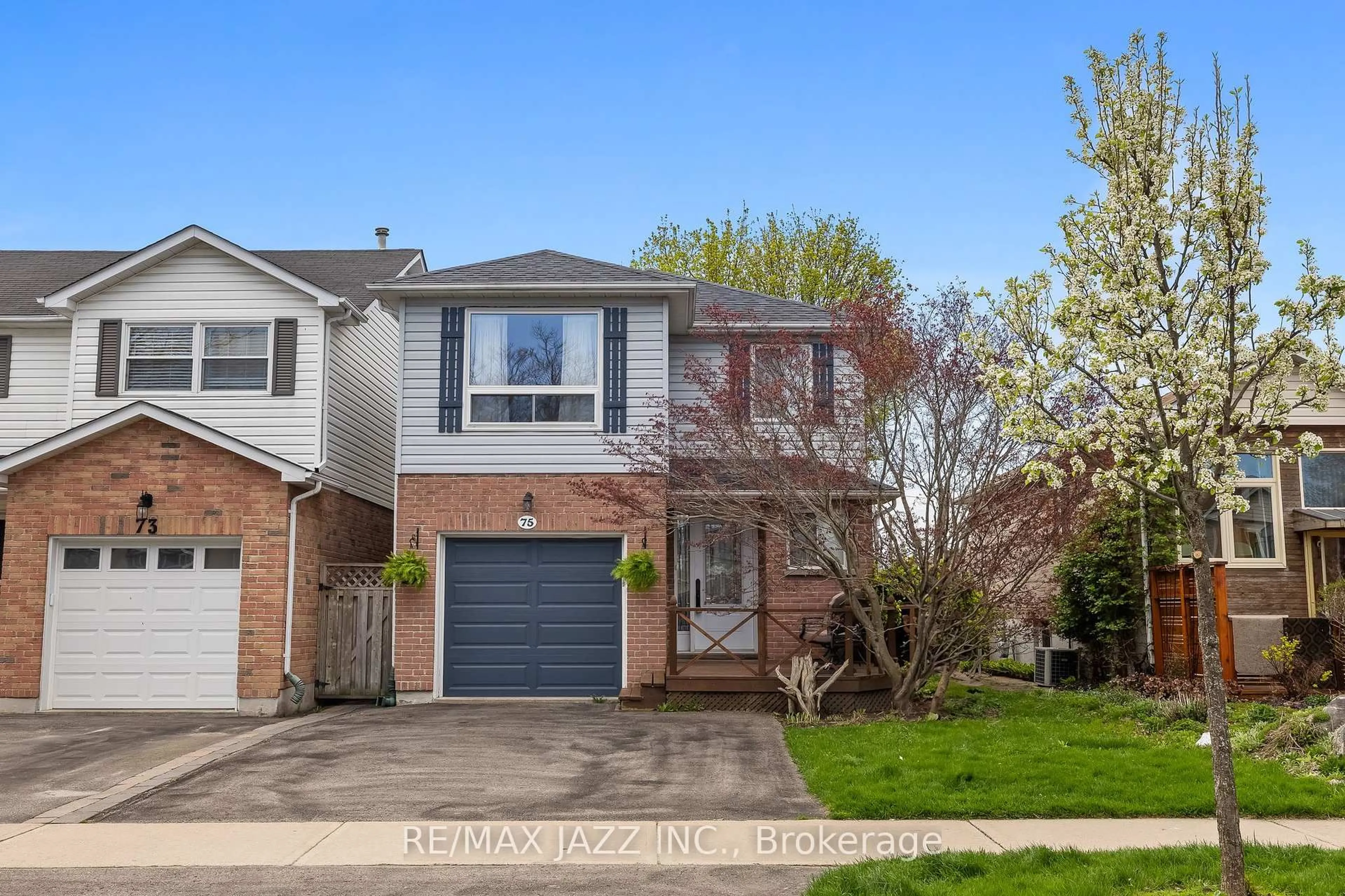 Home with brick exterior material, street for 75 Trudeau Dr, Clarington Ontario L1C 4K4