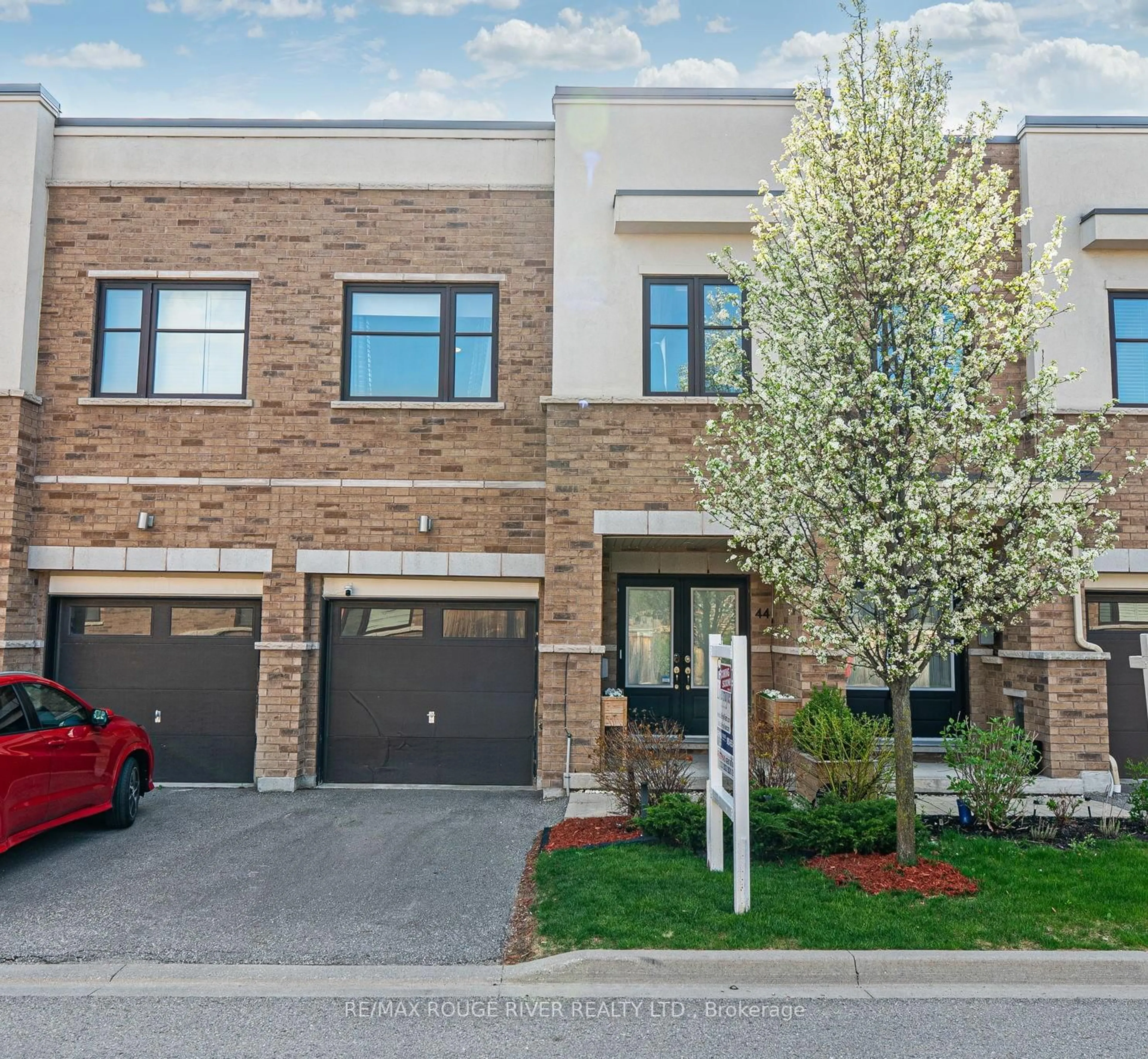 Home with brick exterior material, street for 44 Jerseyville Way, Whitby Ontario L1N 0L7