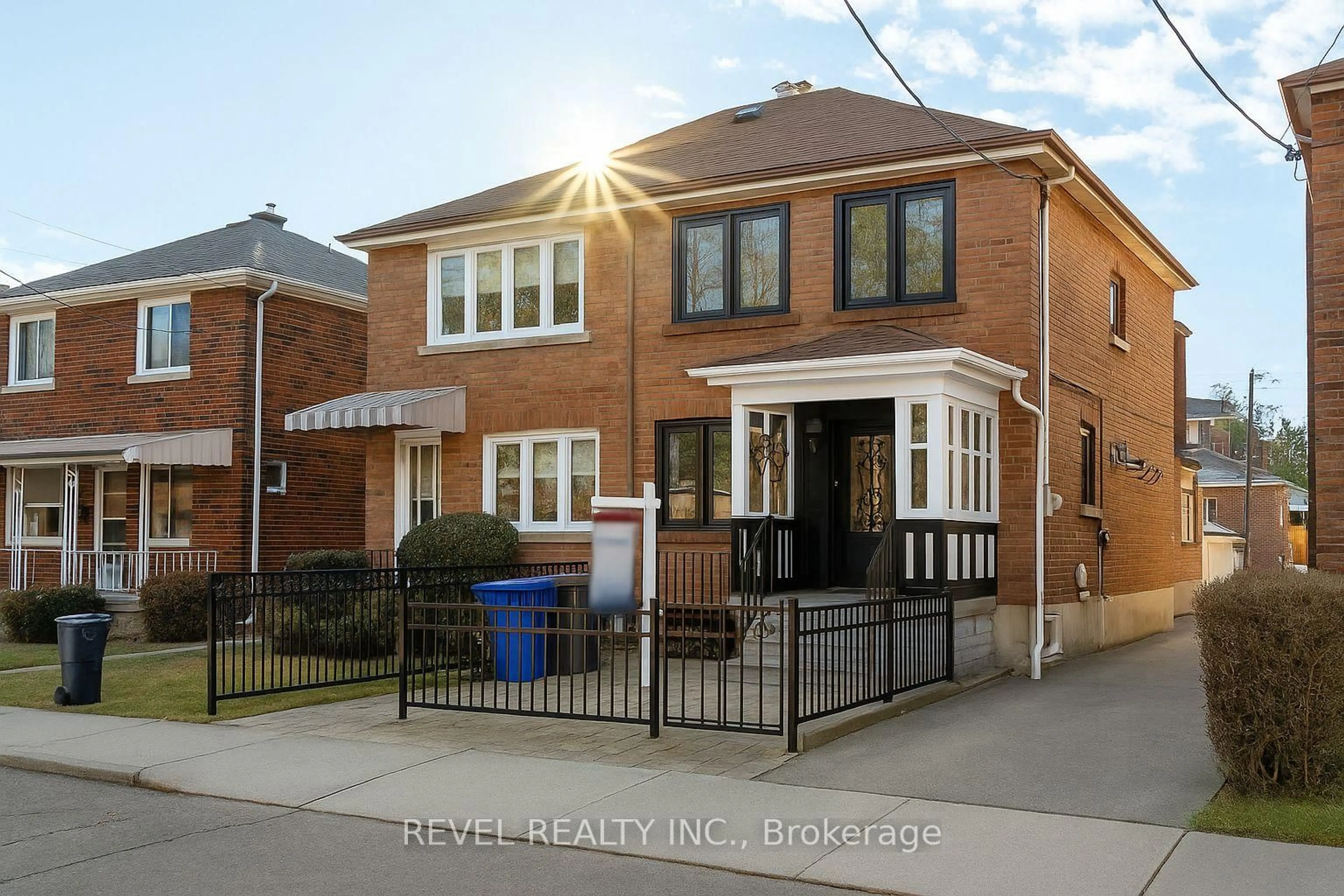 Home with brick exterior material, street for 96 Highfield Rd, Toronto Ontario M4L 2V1