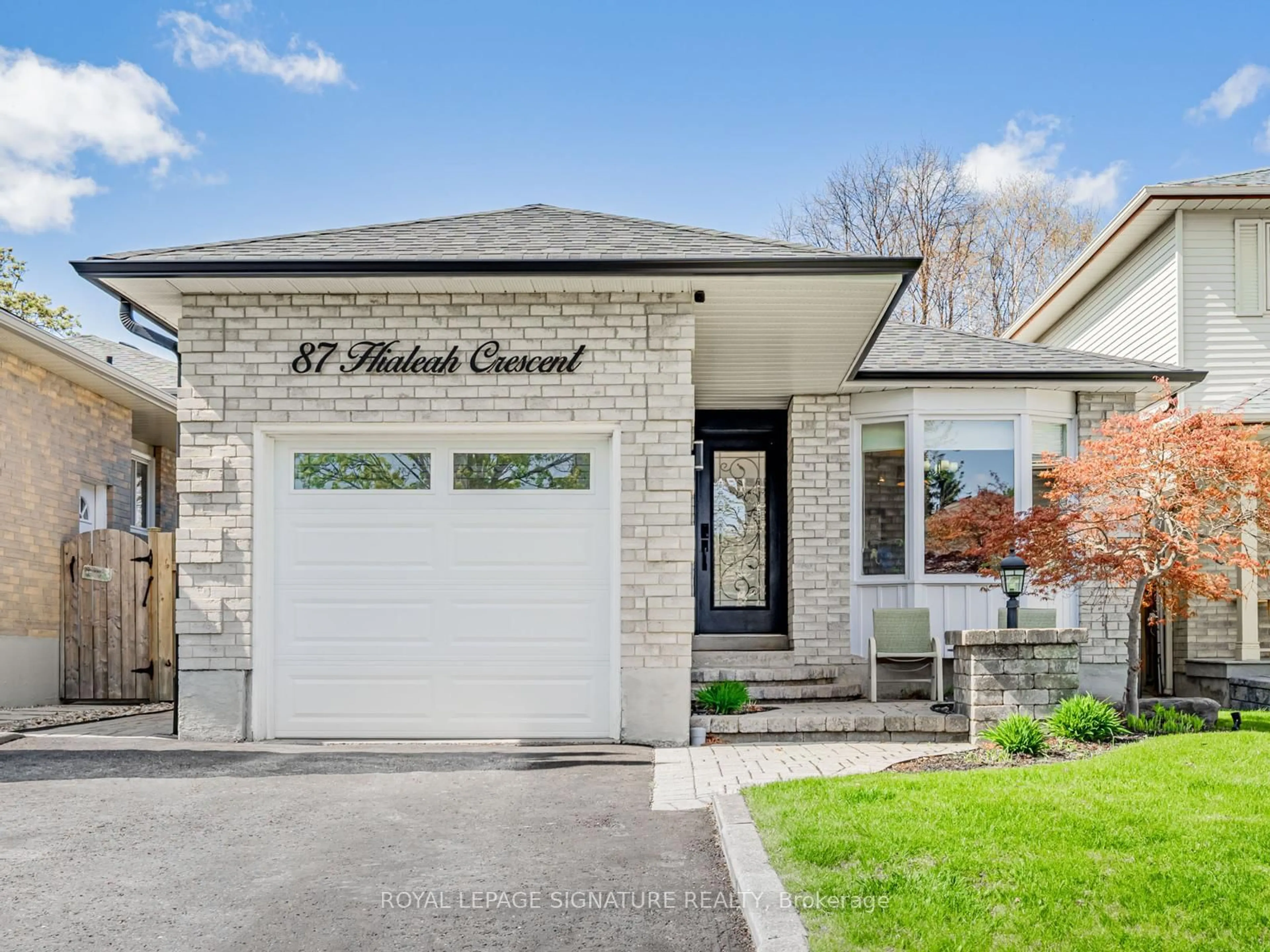 Home with brick exterior material, street for 87 Hialeah Cres, Whitby Ontario L1N 6P9