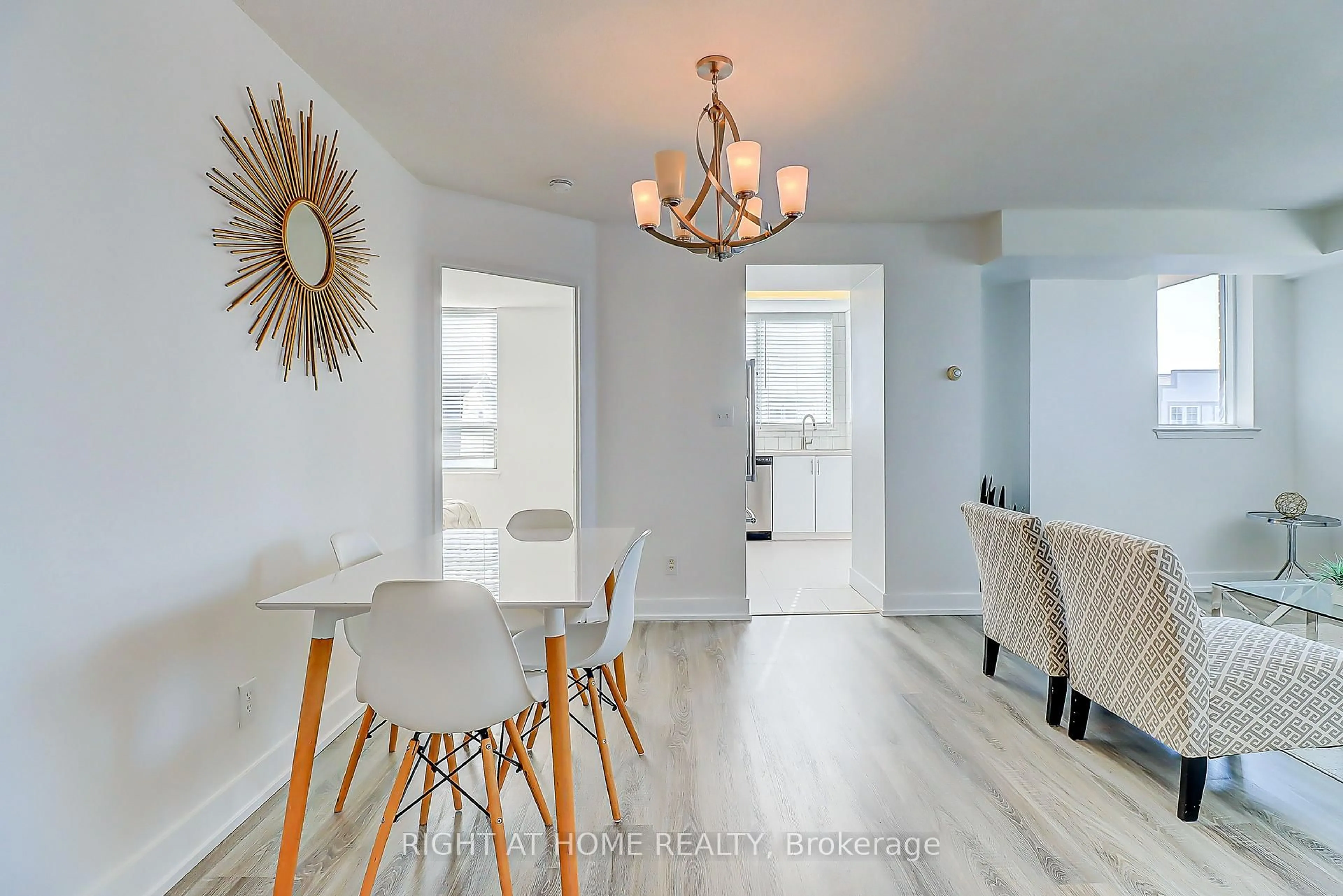 Dining room, wood/laminate floor for 1625 Pickering Pkwy #404, Pickering Ontario L1V 6Z6