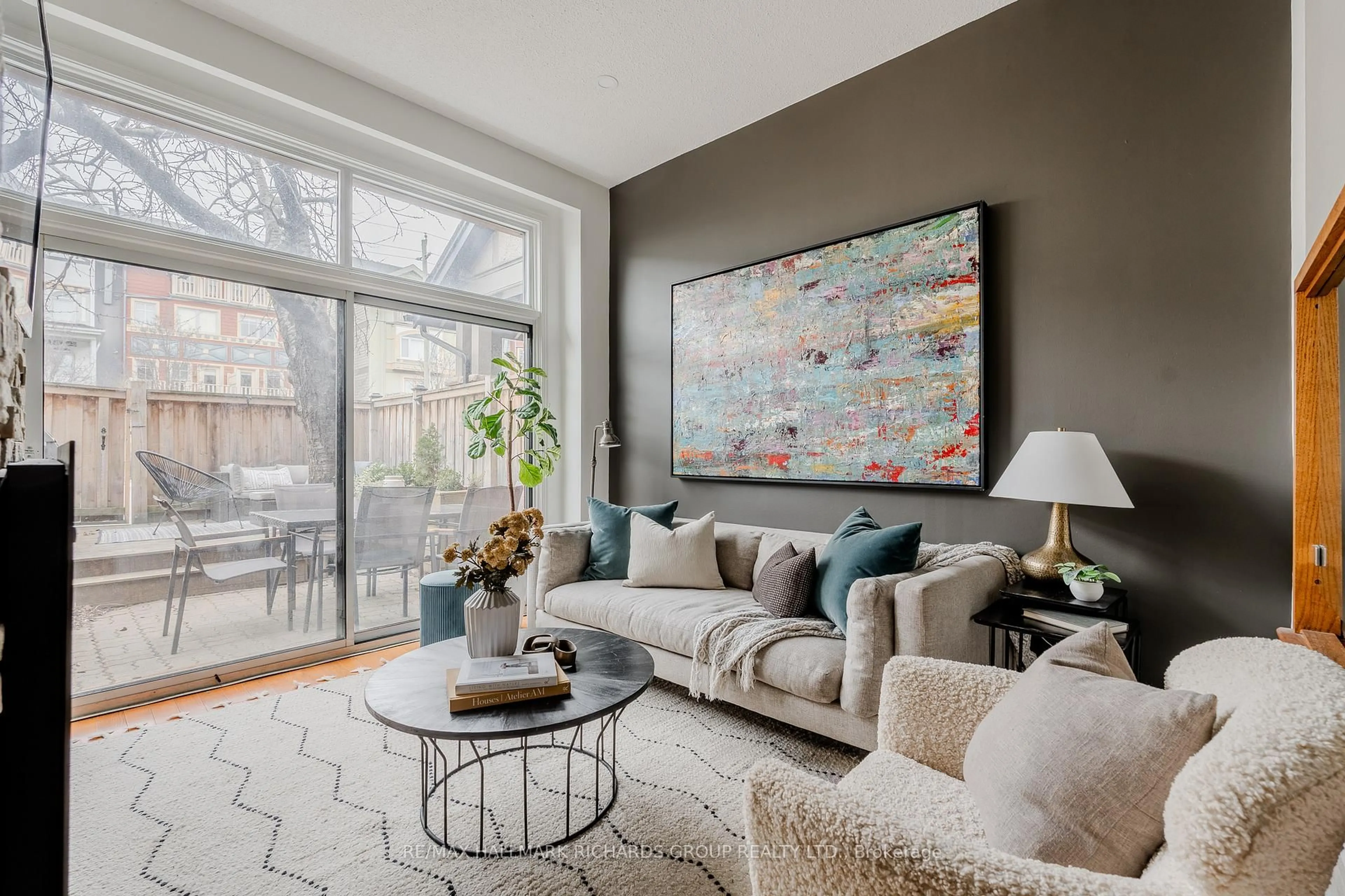 Living room with furniture, unknown for 10 Buller Ave #TH11, Toronto Ontario M4L 1C1