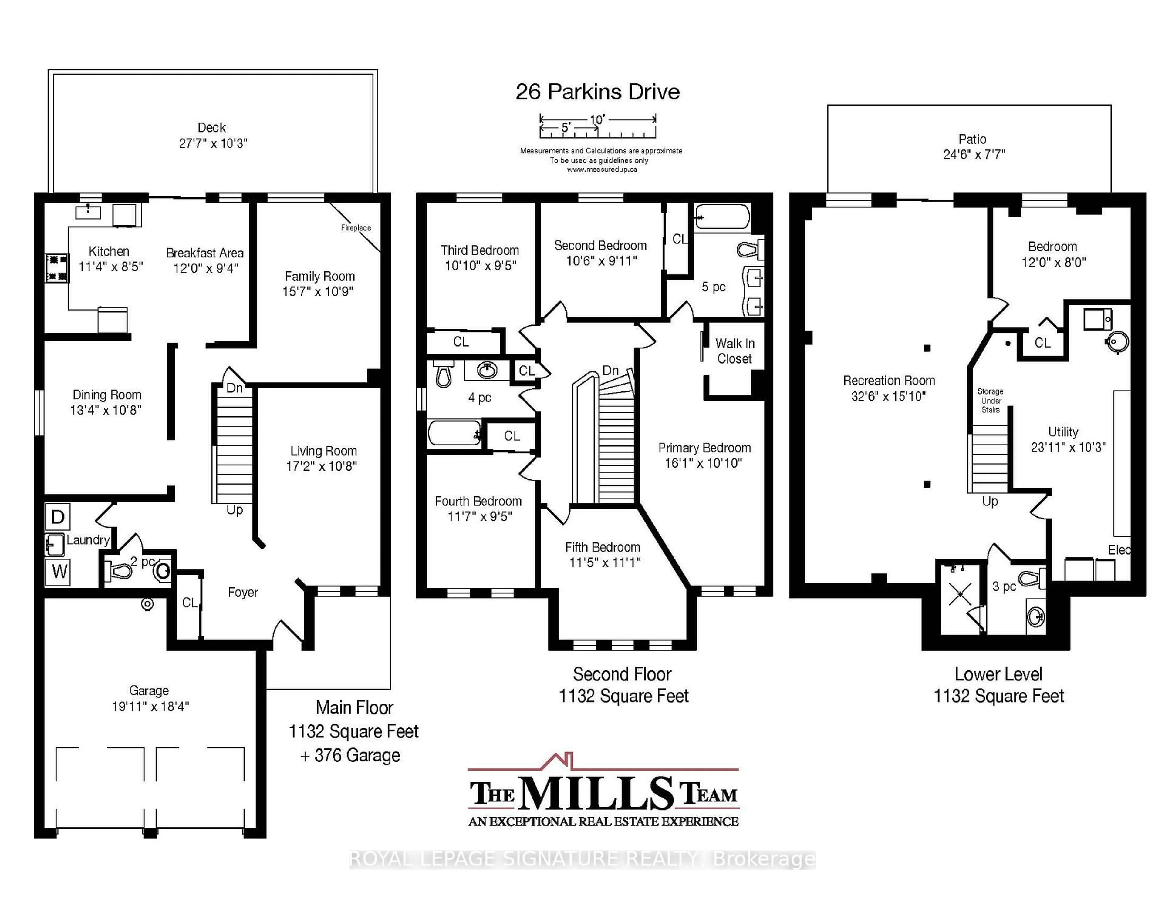 Floor plan for 26 Parkins Dr, Ajax Ontario L1T 3L1