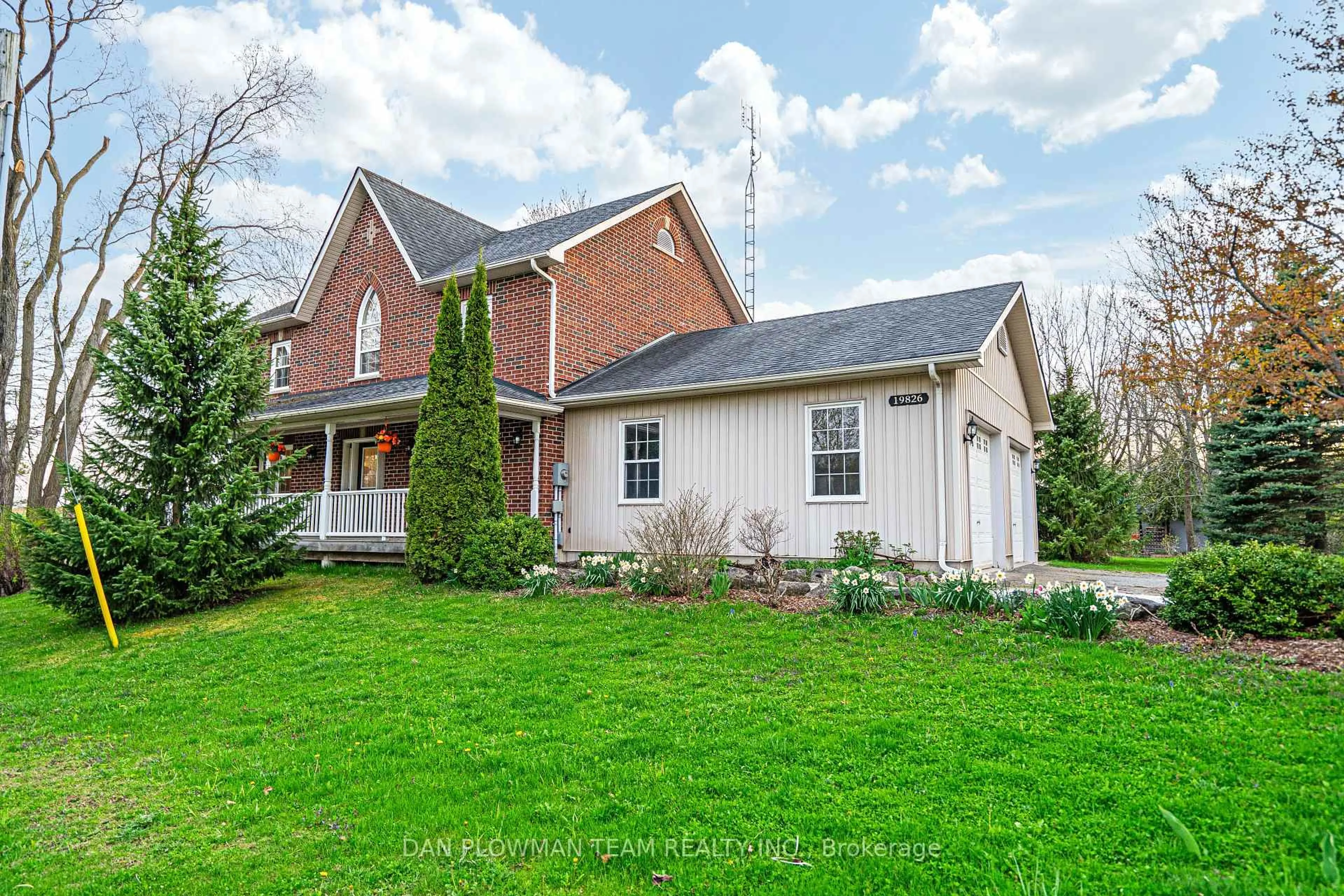 Home with brick exterior material, street for 19826 Highway 12 Highway, Scugog Ontario L0C 1B0