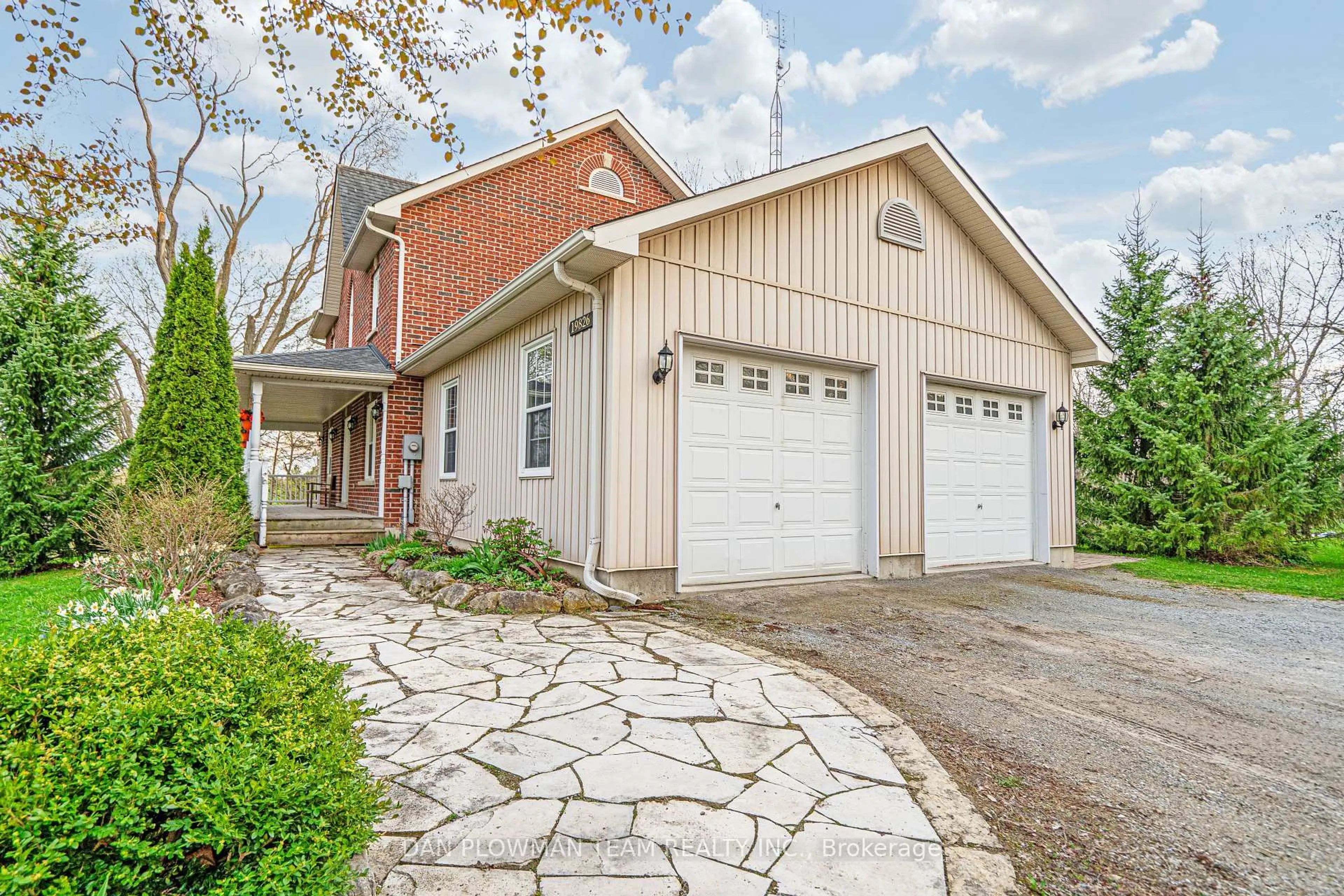 Home with brick exterior material, street for 19826 Highway 12 Highway, Scugog Ontario L0C 1B0