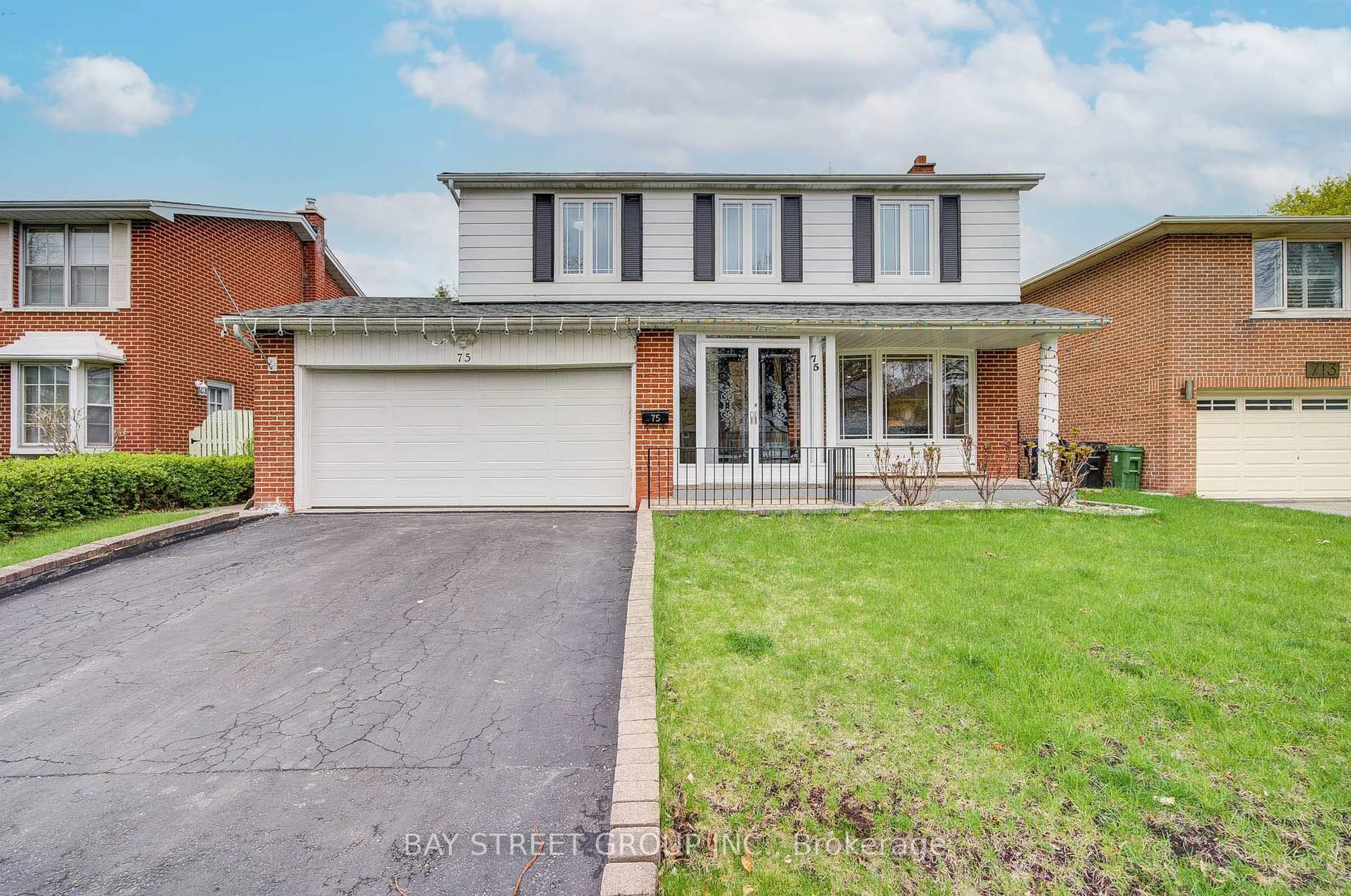 Home with brick exterior material, street for 75 Tidefall Dr, Toronto Ontario M1W 1J1