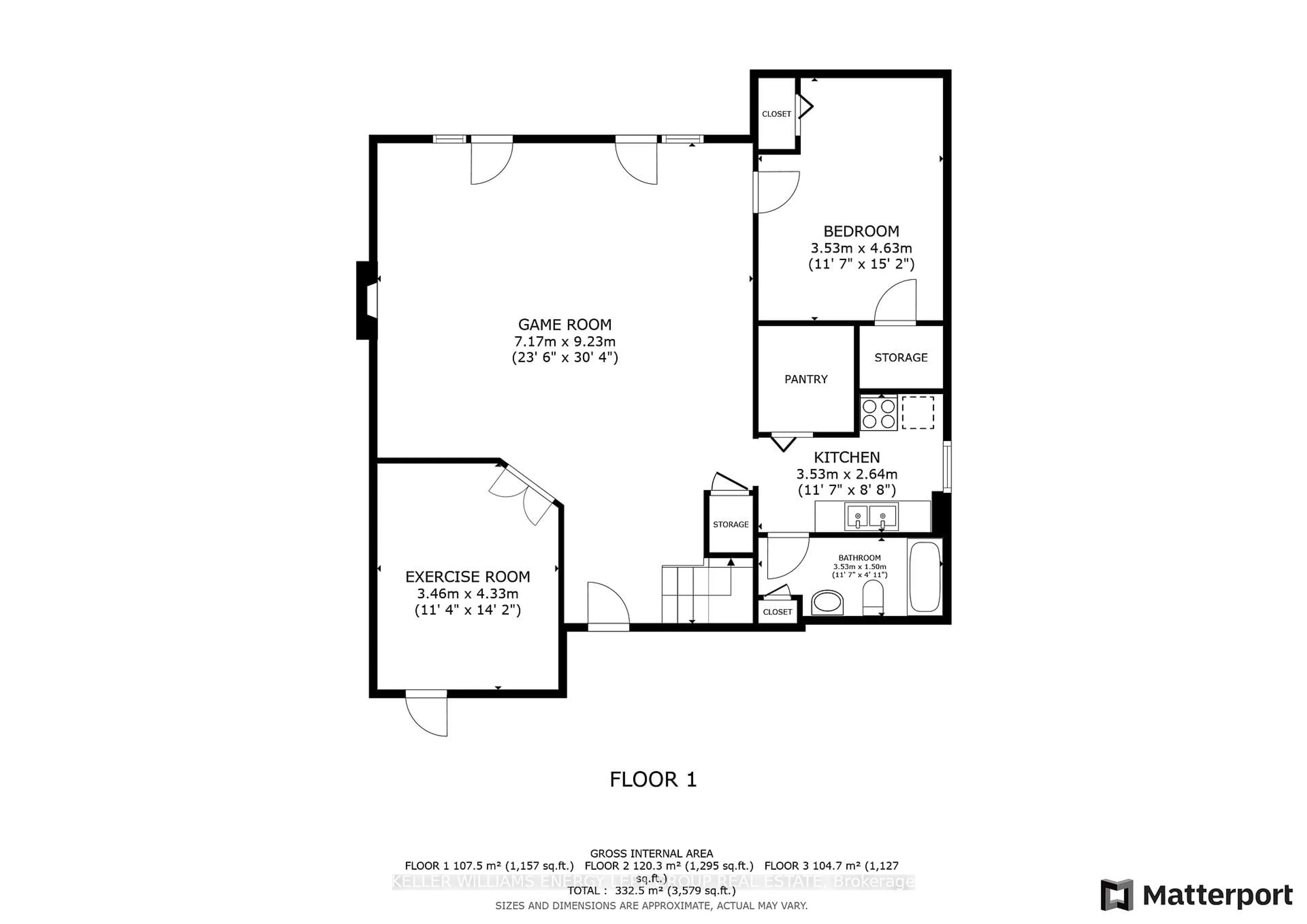 Floor plan for 32 Farrow Cres, Ajax Ontario L1S 4W6
