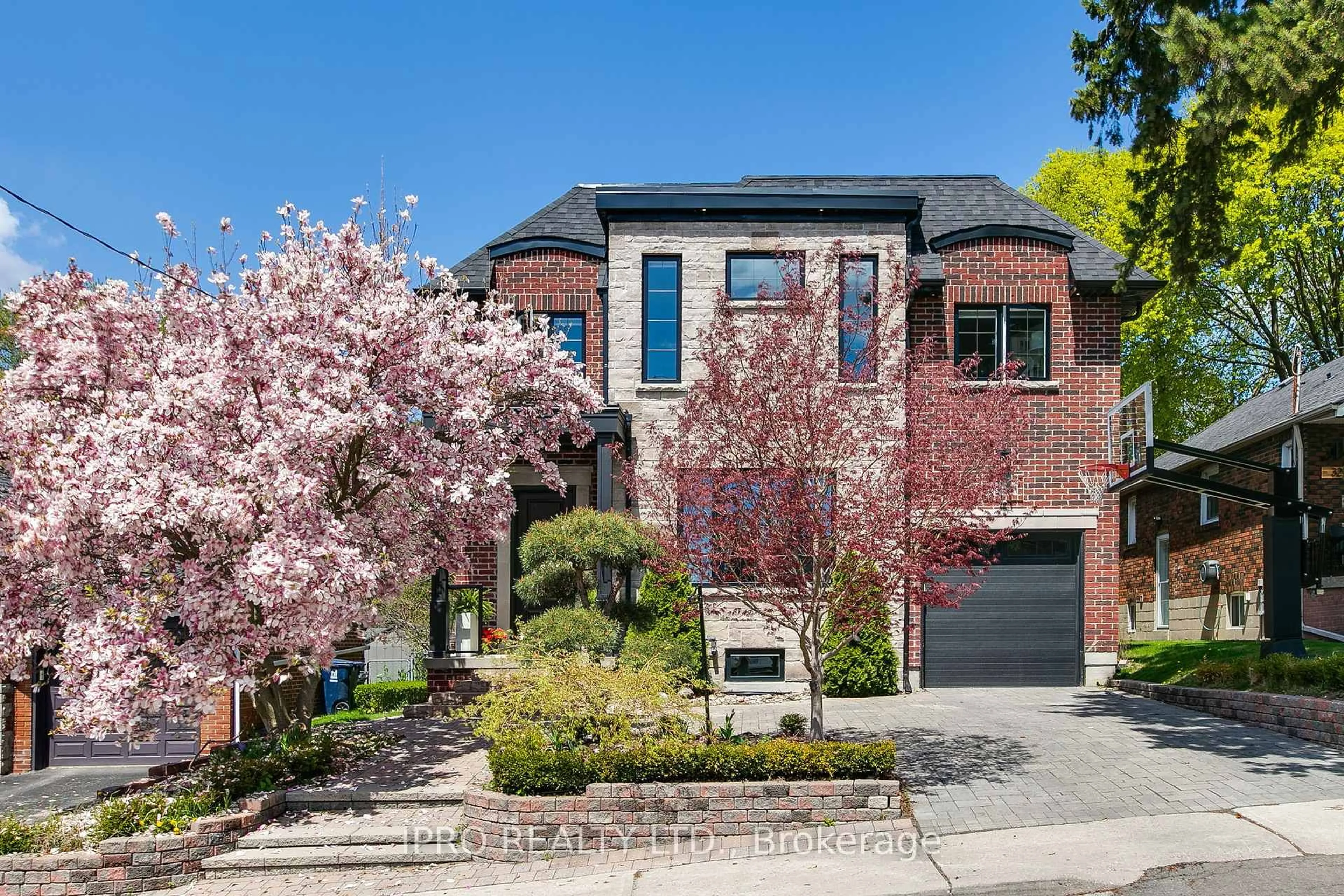 Home with brick exterior material, street for 30 Notley Pl, Toronto Ontario M4B 2M6
