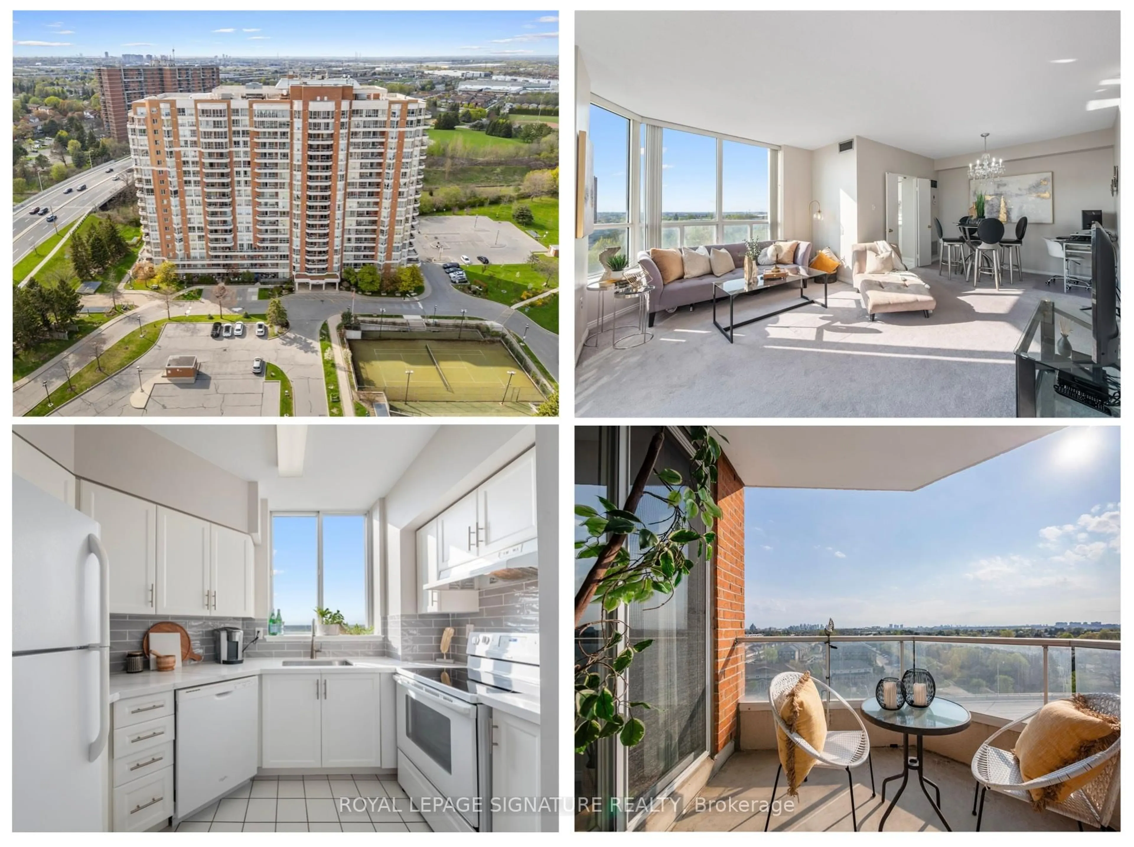 A pic from outside/outdoor area/front of a property/back of a property/a pic from drone, water/lake/river/ocean view for 430 Mclevin Ave #1012, Toronto Ontario M1B 5P1