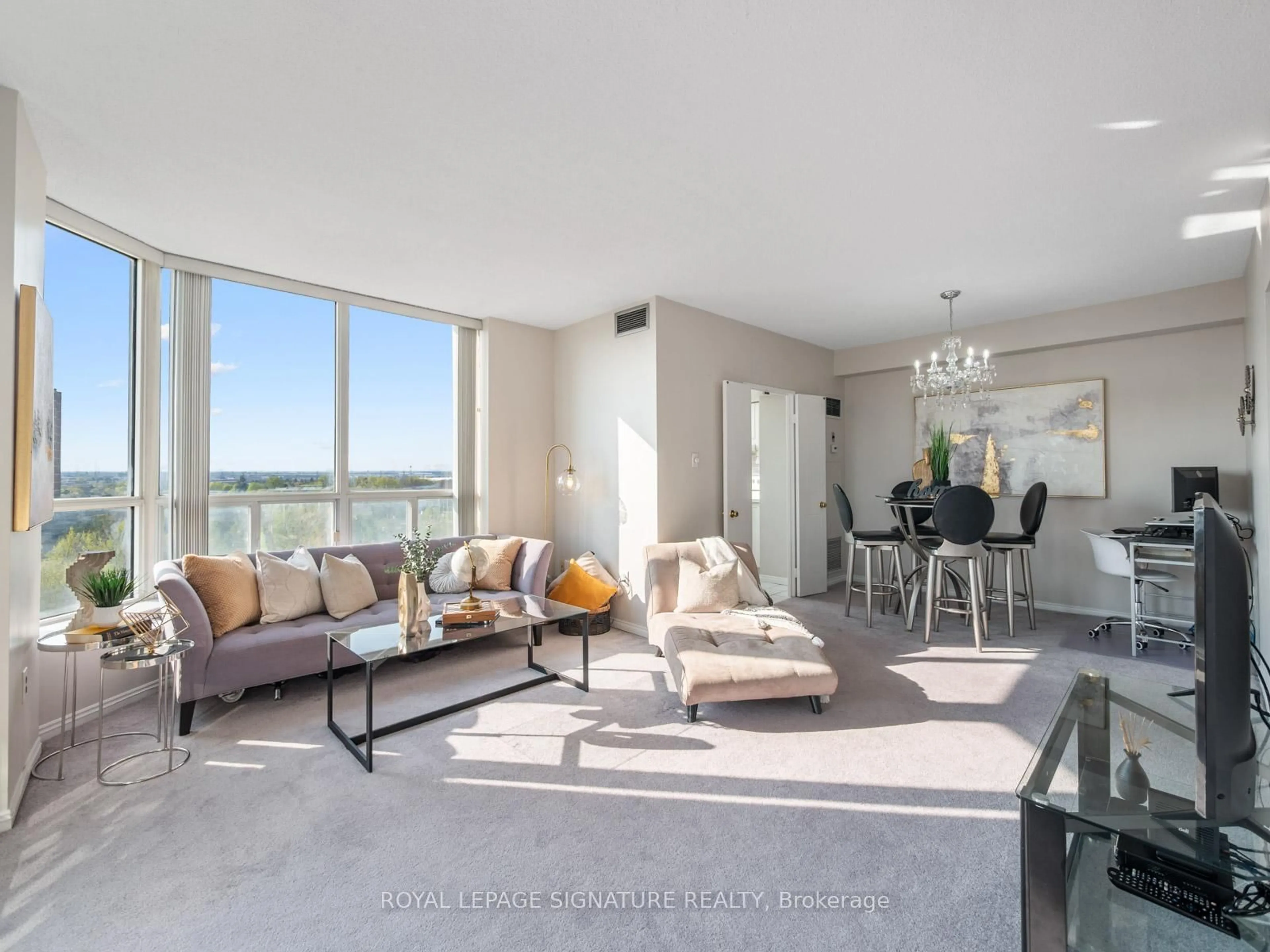 Living room with furniture, unknown for 430 Mclevin Ave #1012, Toronto Ontario M1B 5P1