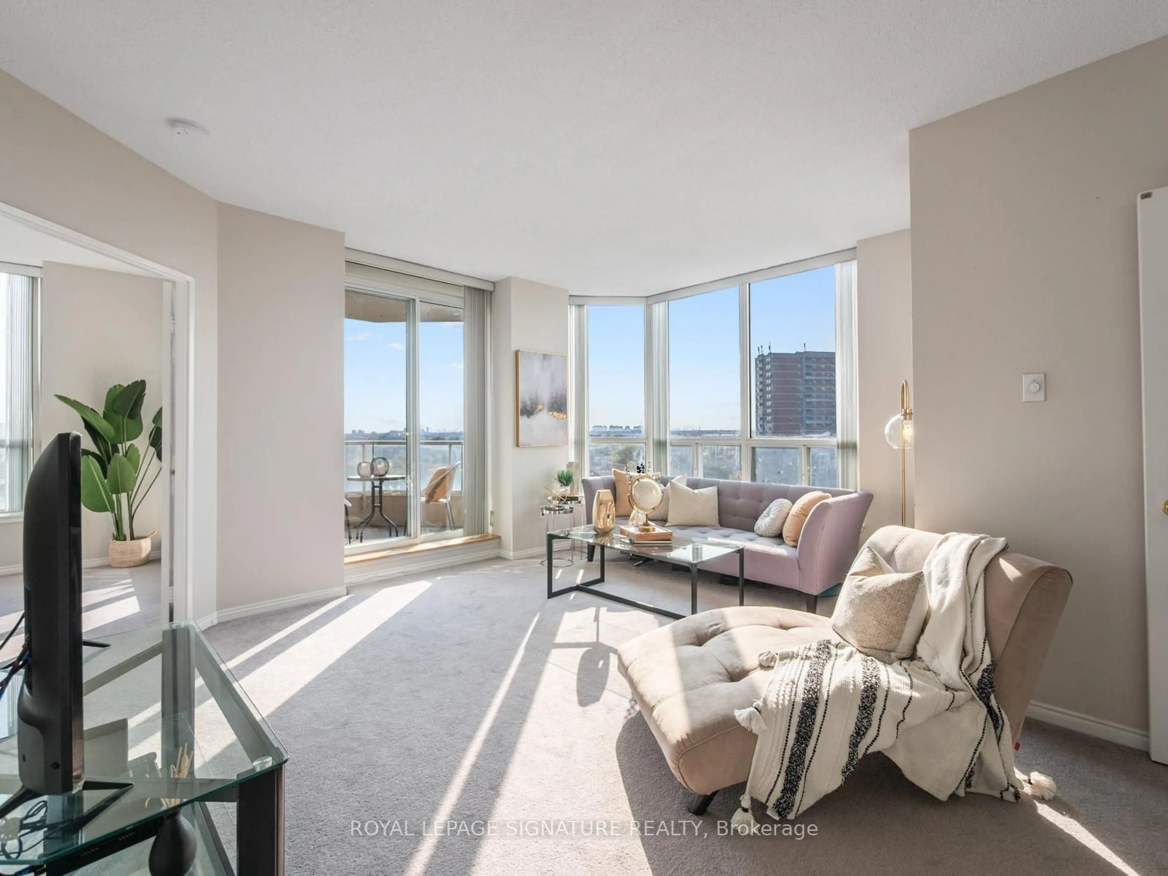 Living room with furniture, unknown for 430 Mclevin Ave #1012, Toronto Ontario M1B 5P1