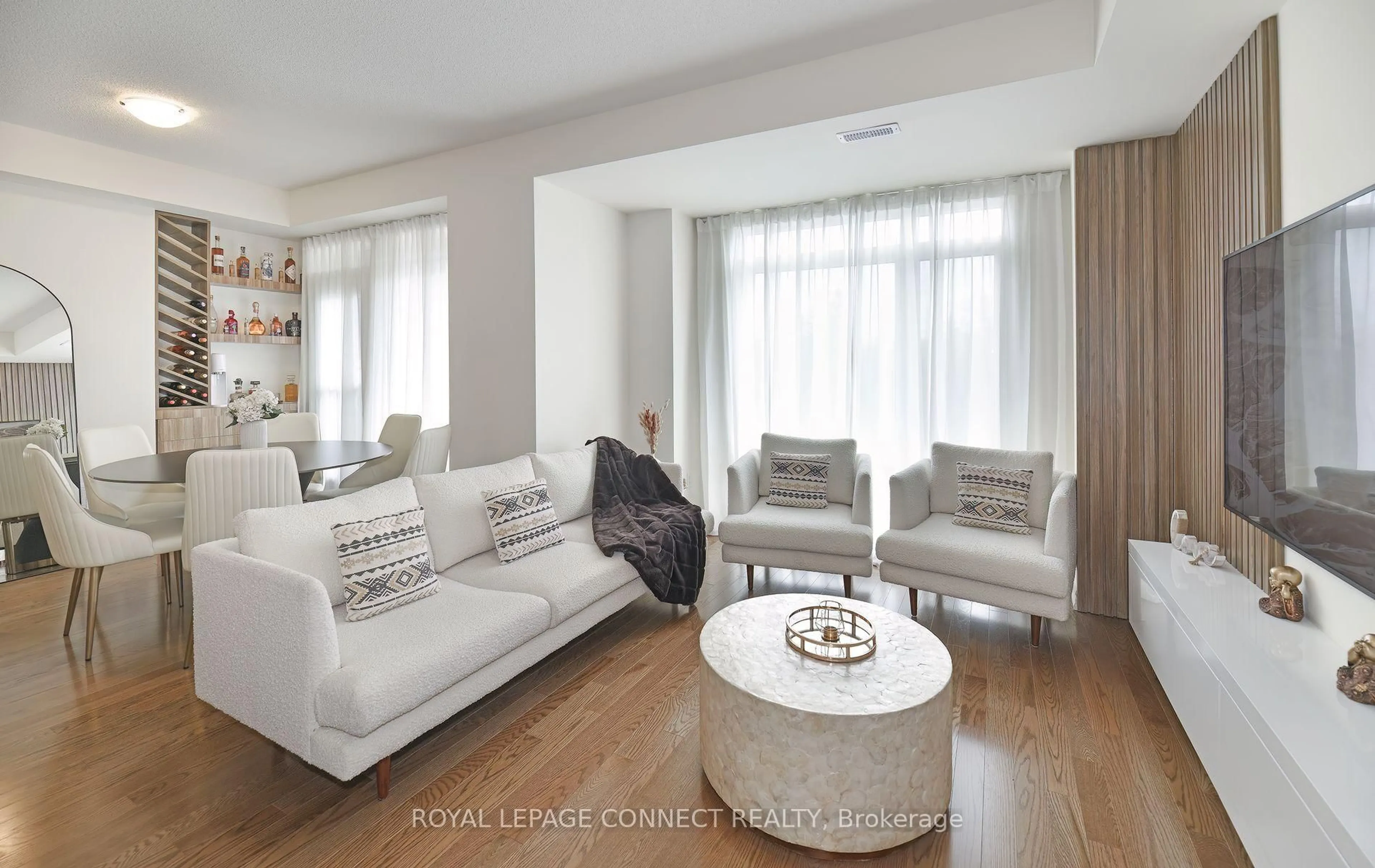 Living room with furniture, unknown for 492 Salem Rd #06, Ajax Ontario L1S 7S9