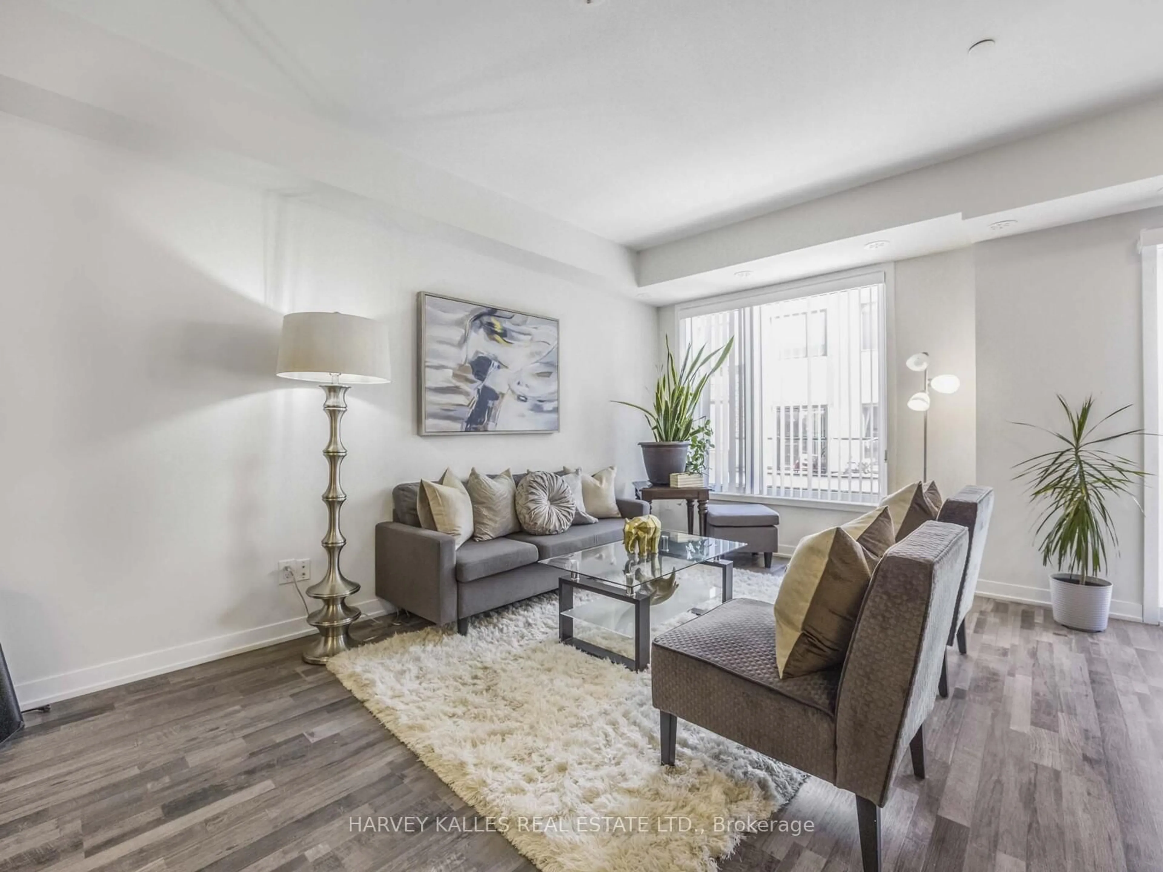 Living room with furniture, unknown for 1460 Whites Rd #404, Pickering Ontario L1V 0E8