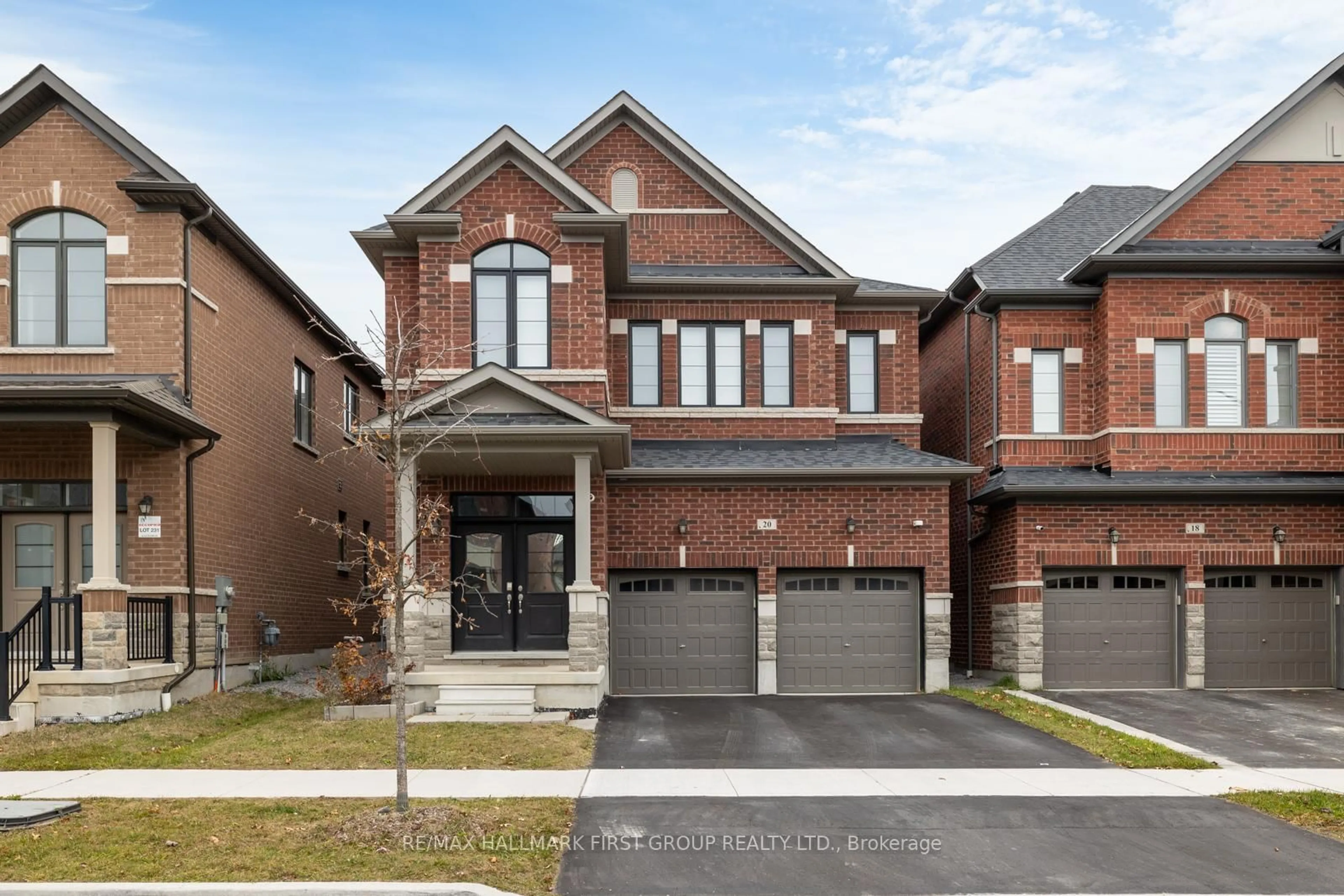 Home with brick exterior material, street for 20 Auckland Dr, Whitby Ontario L1P 0G6
