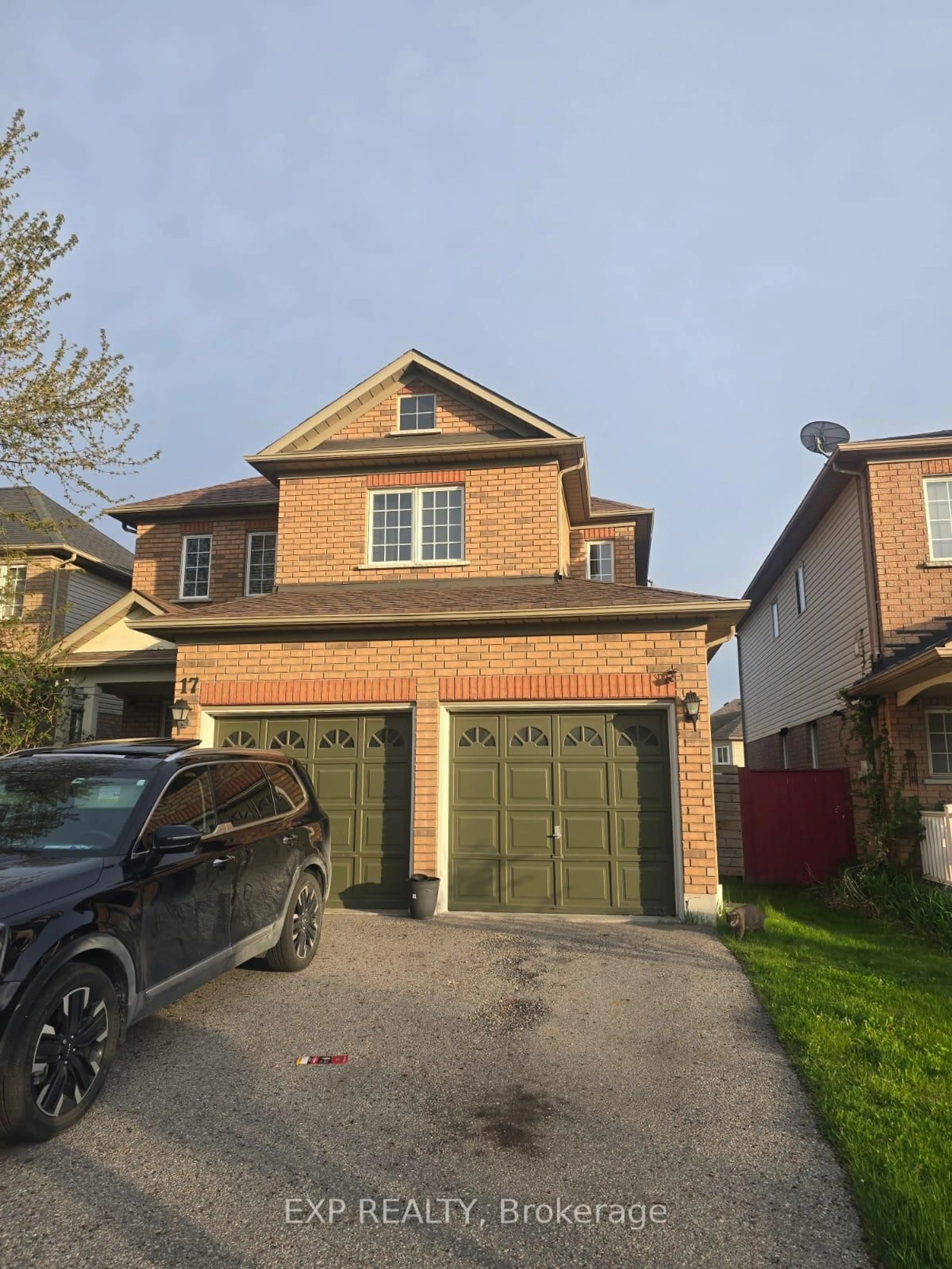 Home with brick exterior material, street for 17 Pitfield Ave, Whitby Ontario L1R 2P7
