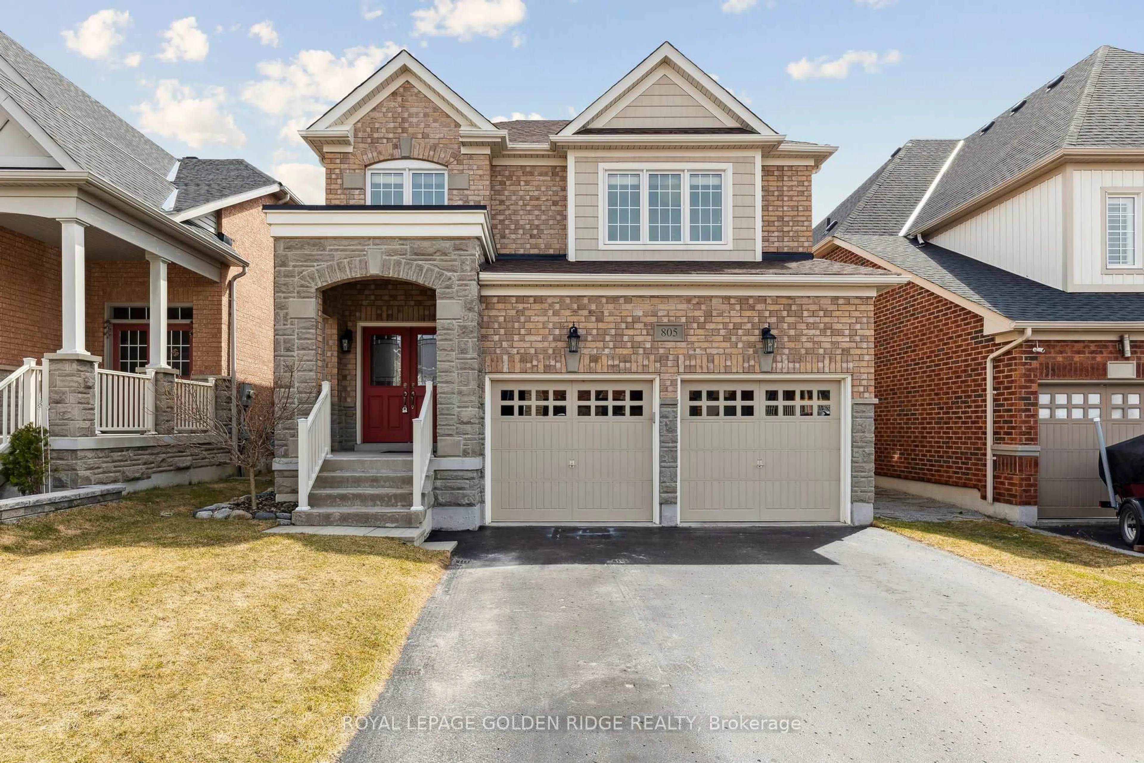 Home with brick exterior material, street for 805 Fetchison Dr, Oshawa Ontario L1K 0L5