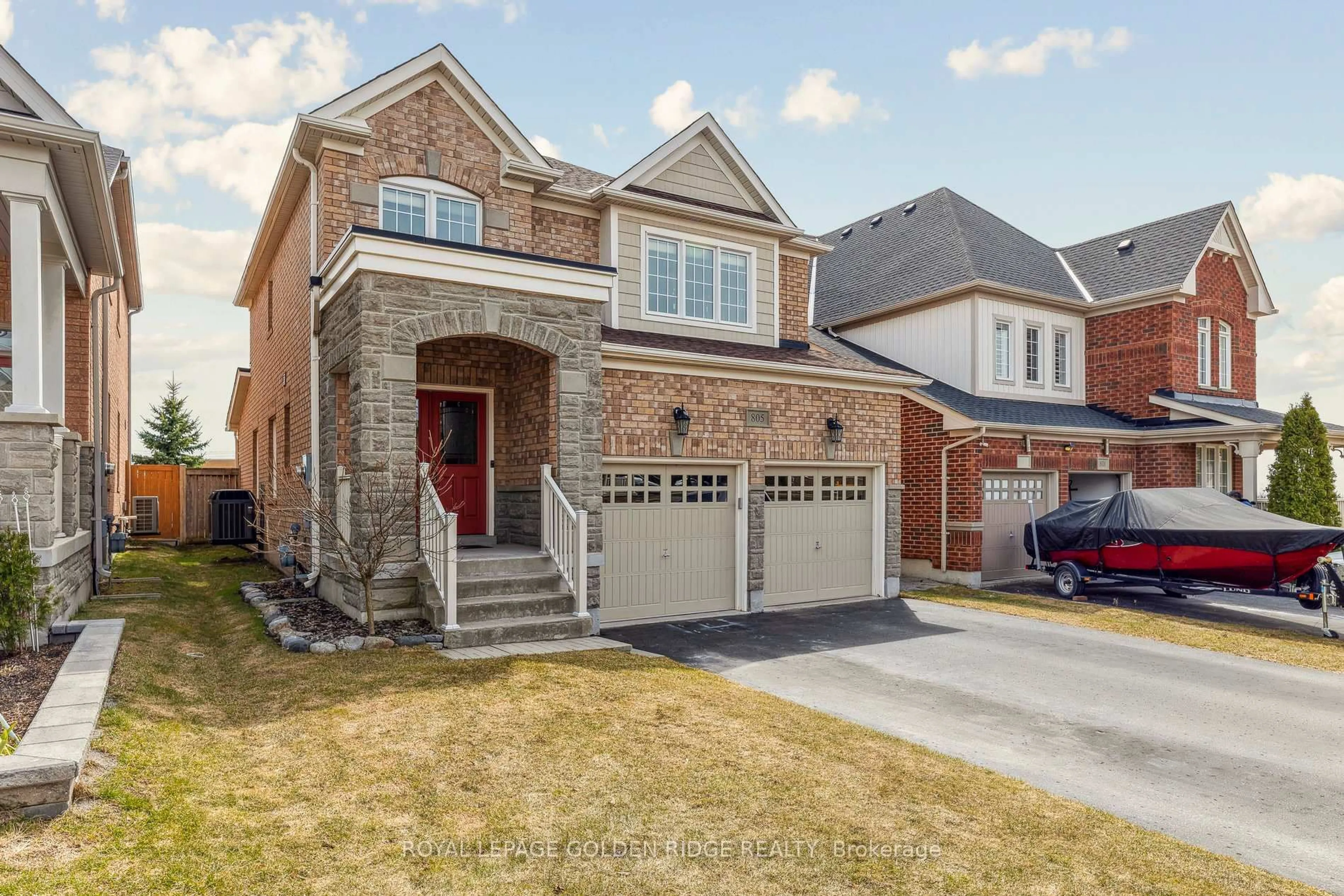 Home with brick exterior material, street for 805 Fetchison Dr, Oshawa Ontario L1K 0L5