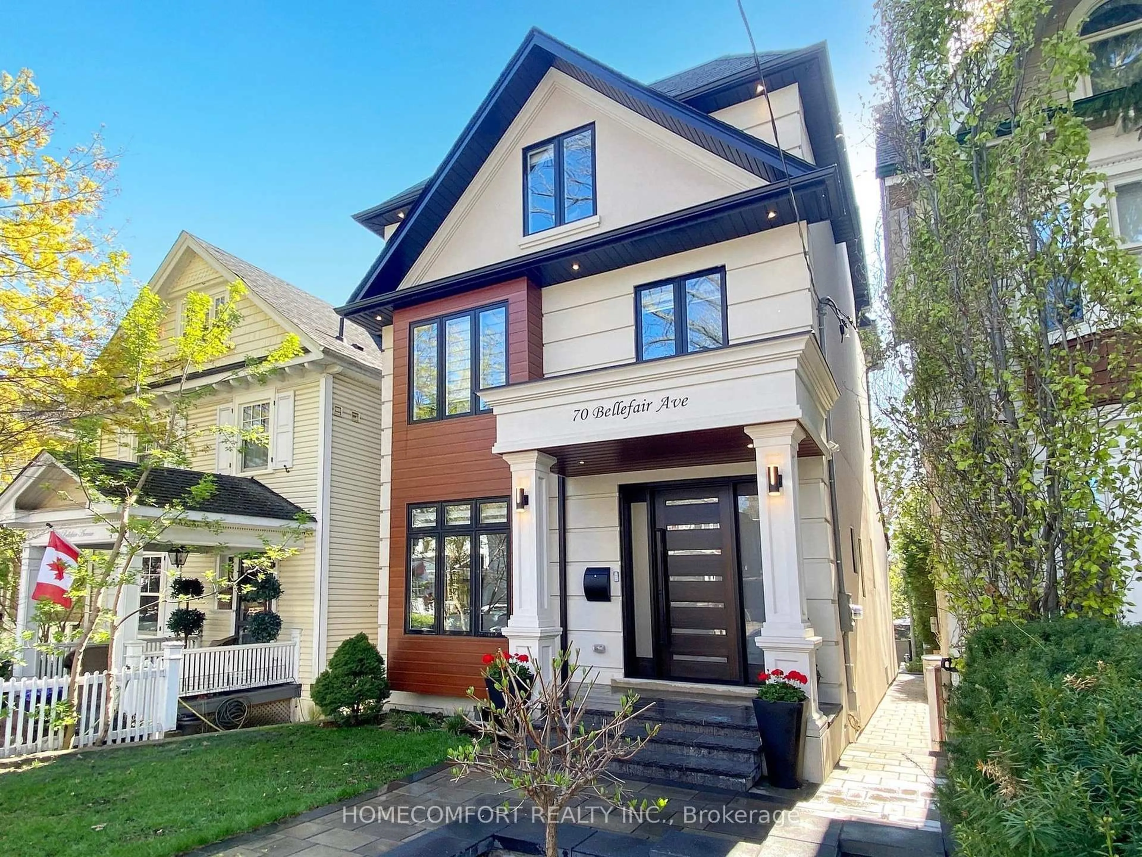 Home with brick exterior material, street for 70 Bellefair Ave, Toronto Ontario M4L 3T8