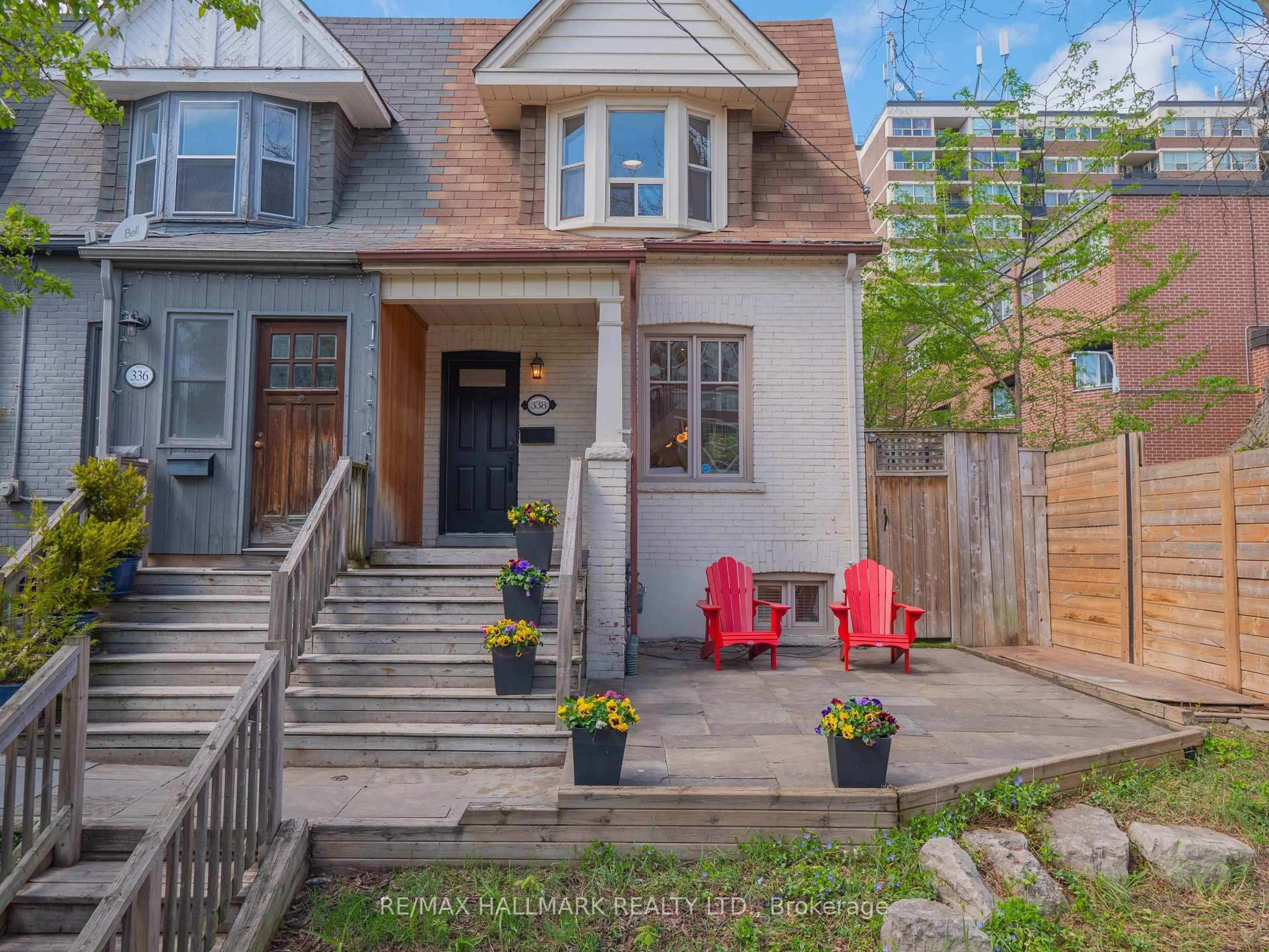 Home with brick exterior material, street for 338 Bain Ave, Toronto Ontario M4J 1B8