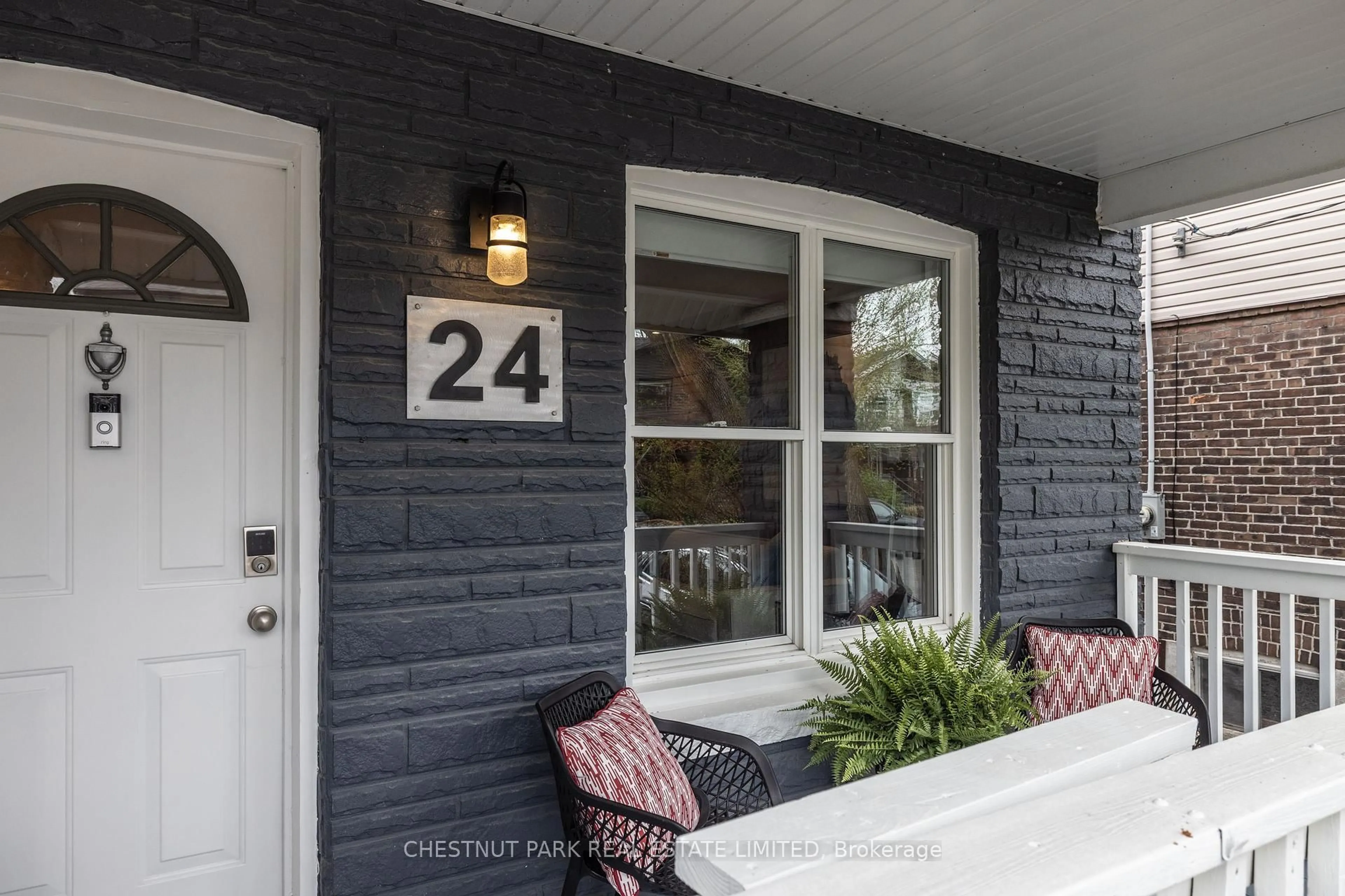 Home with brick exterior material, street for 24 Hiltz Ave, Toronto Ontario M4L 2N5