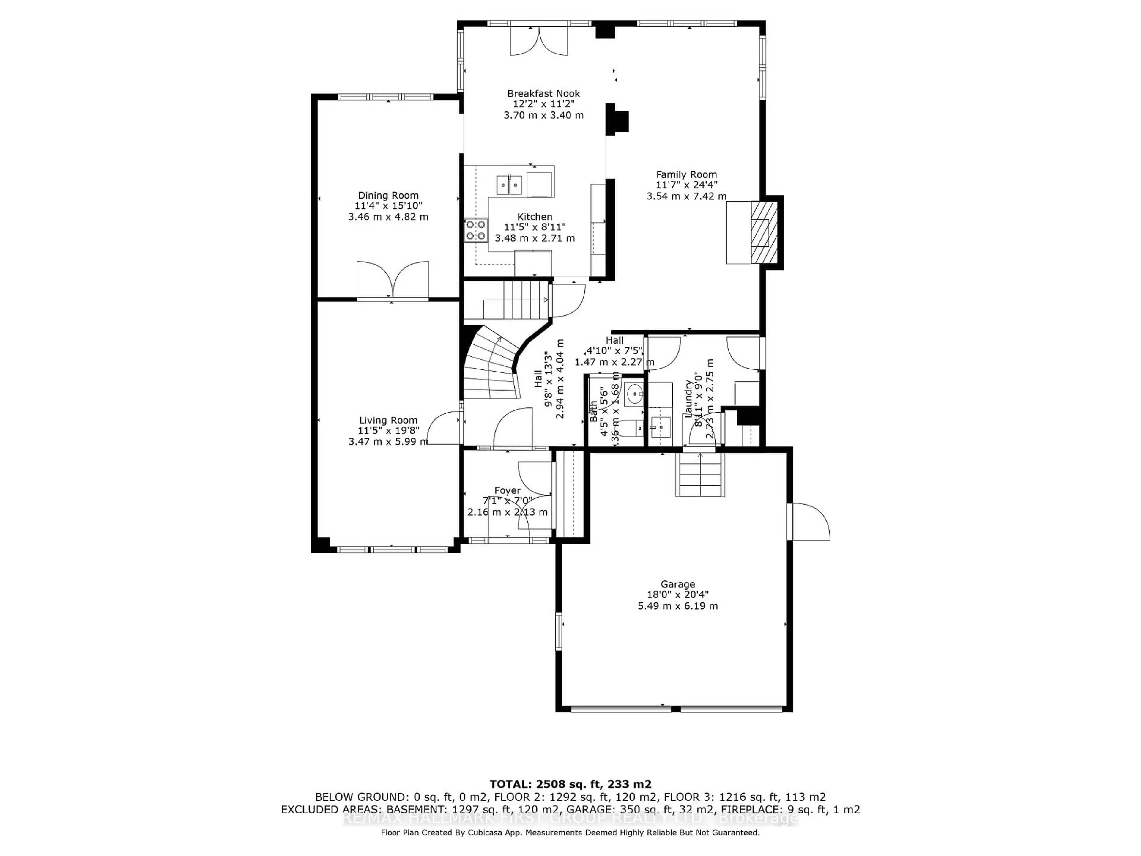 Floor plan for 22 Kennett Dr, Whitby Ontario L1P 1L5
