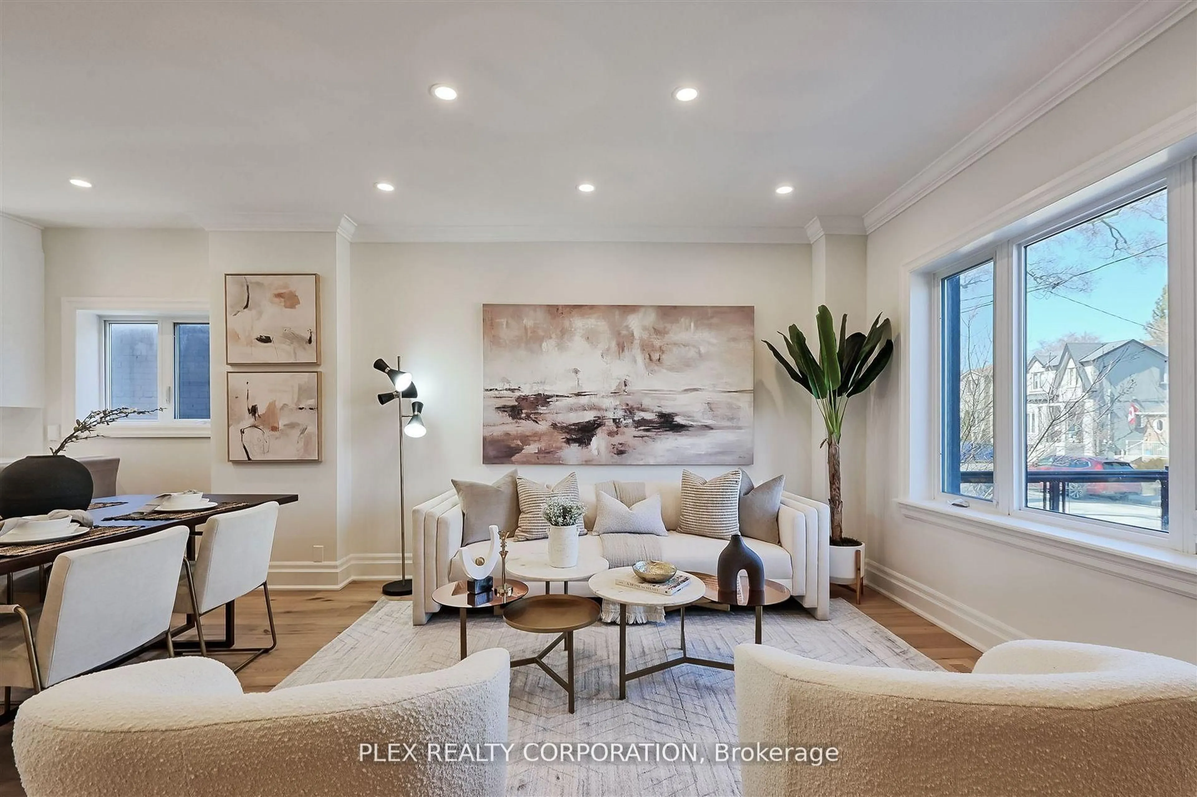 Living room with furniture, unknown for 121 Virginia Ave, Toronto Ontario M4C 2T1