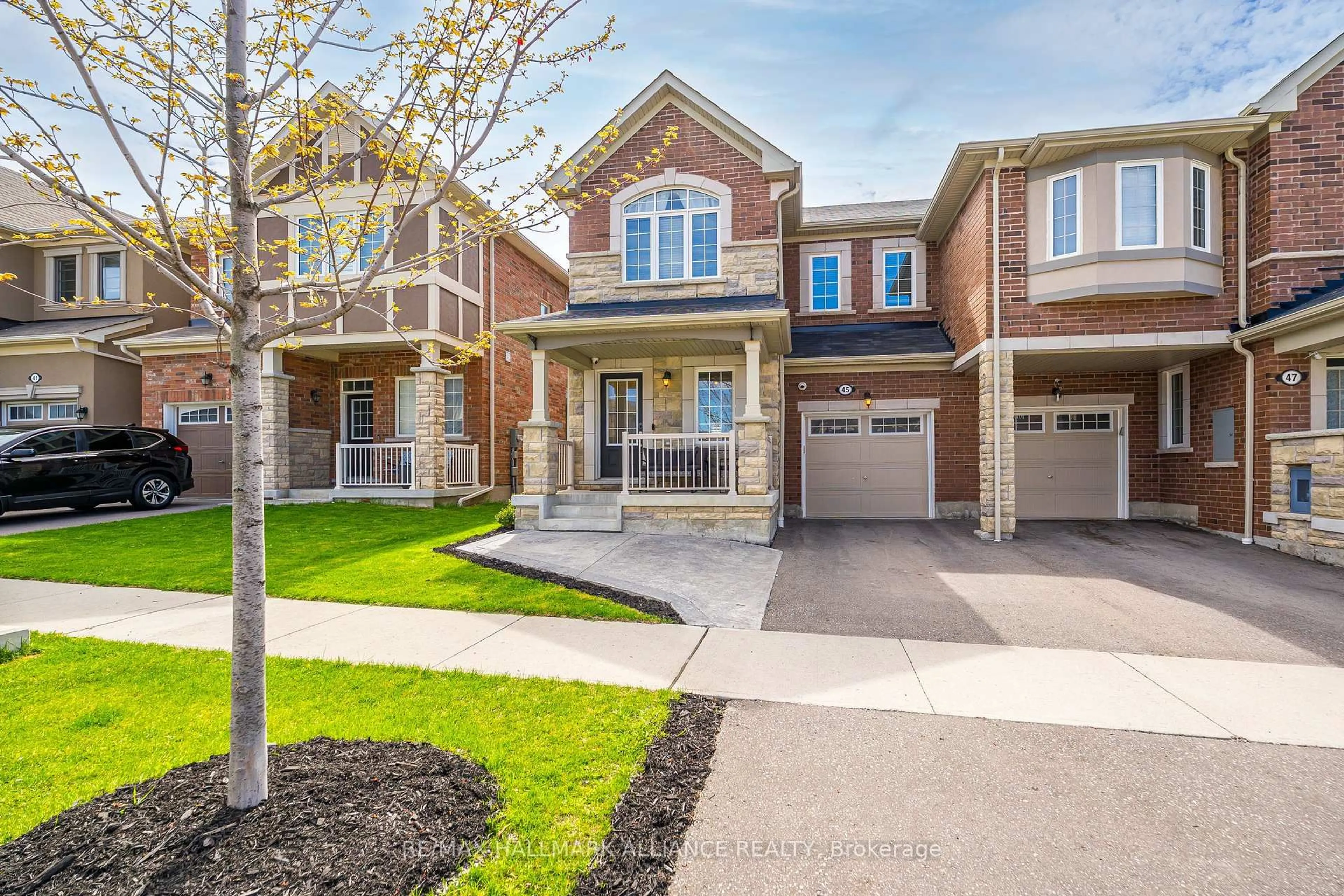 Home with brick exterior material, street for 45 George Holley St, Whitby Ontario L1P 0G4