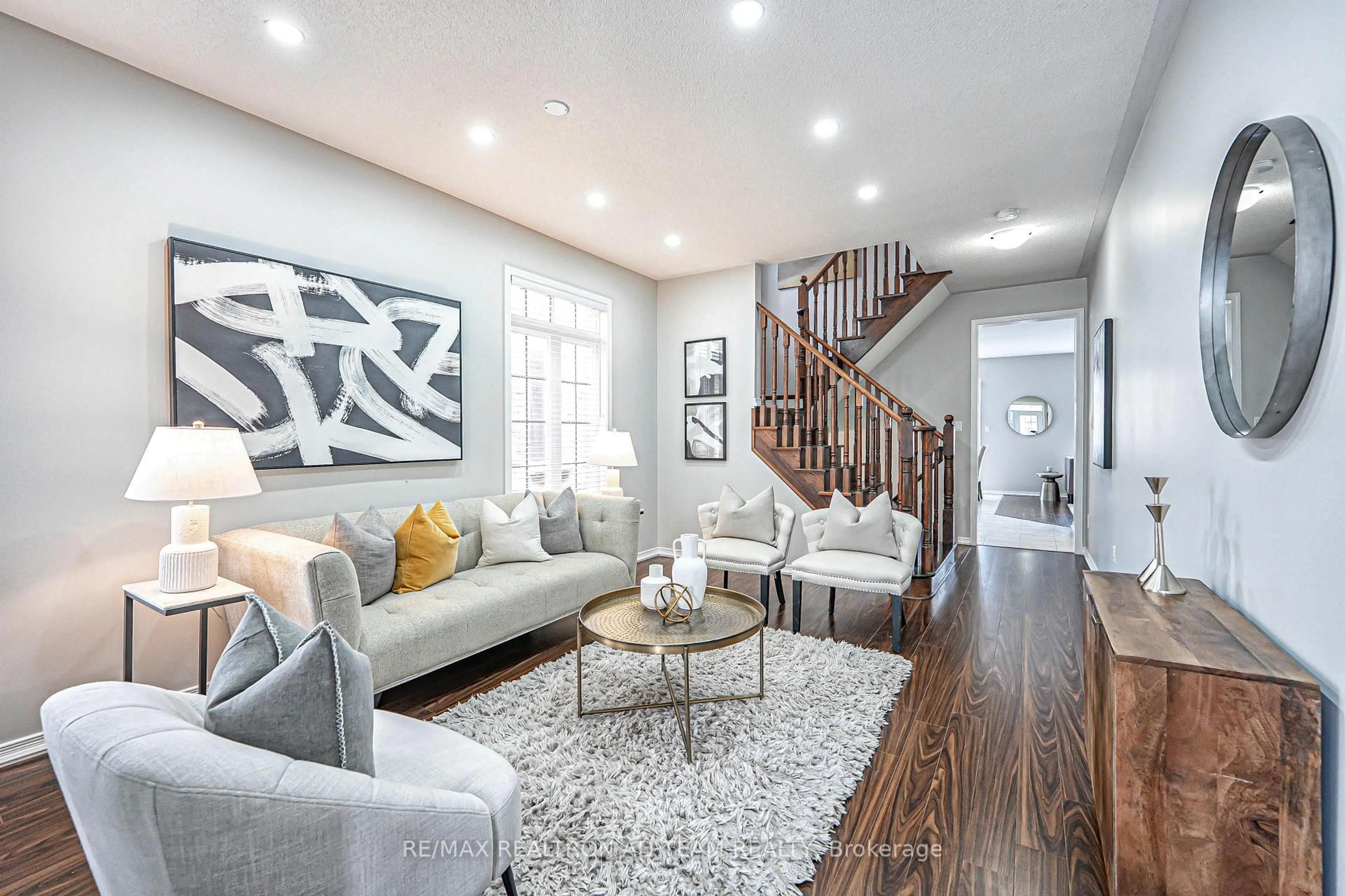 Living room with furniture, unknown for 1523 Elmsley Dr, Pickering Ontario L1X 0B5