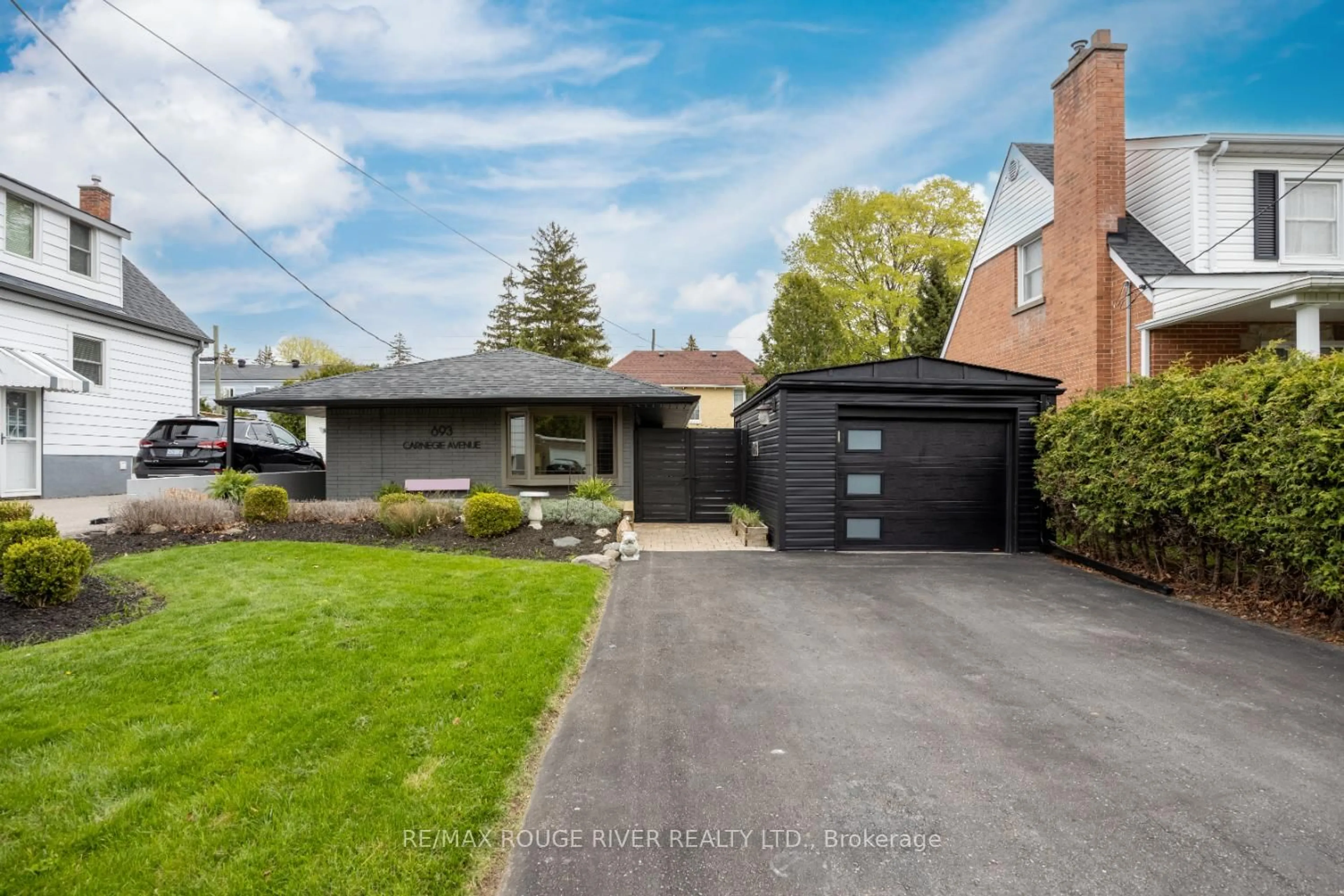 Home with brick exterior material, street for 693 Carnegie Ave, Oshawa Ontario L1G 4R5