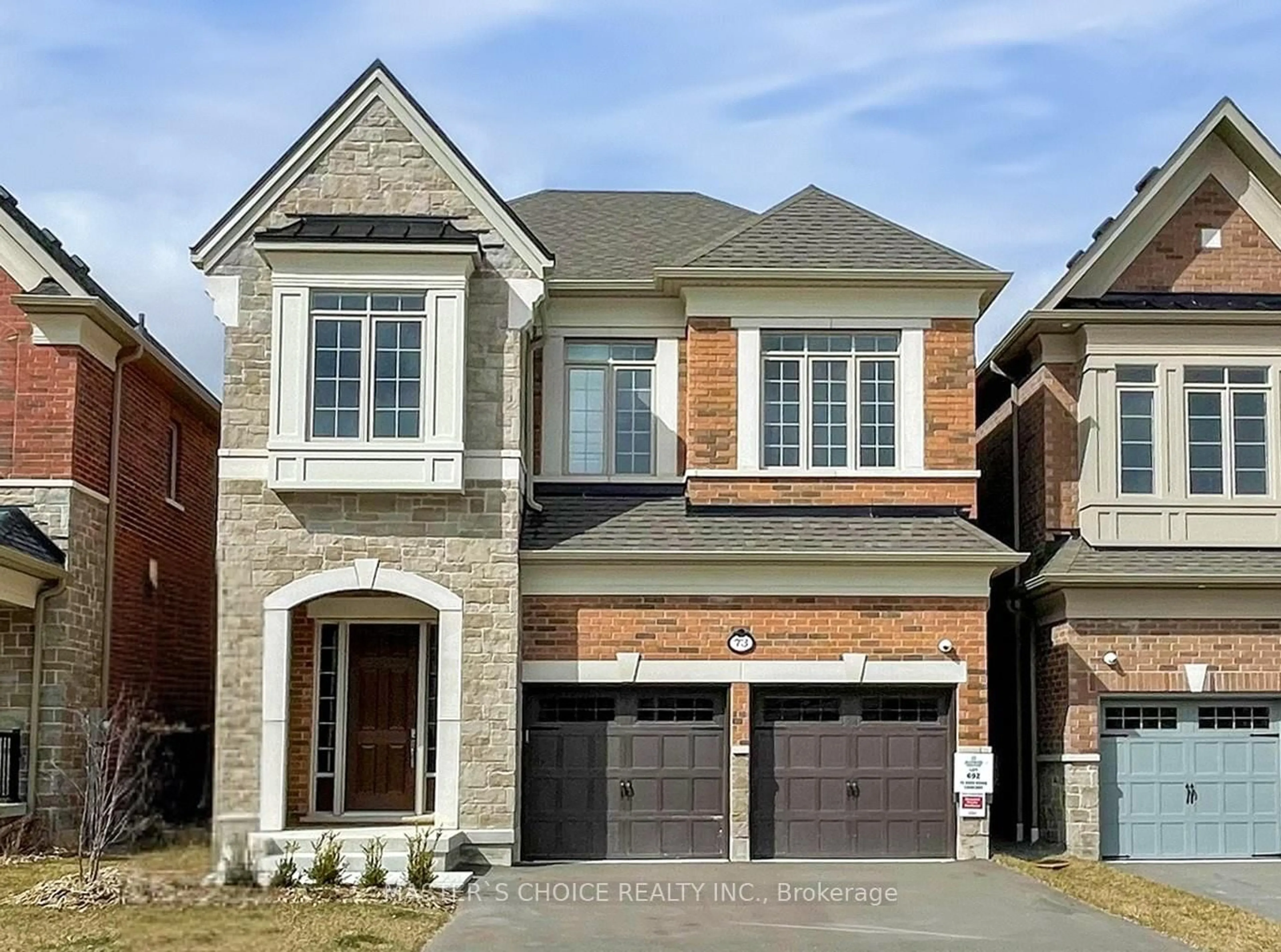 Home with brick exterior material, street for 73 Deer Ridge Cres, Whitby Ontario L1P 0P2