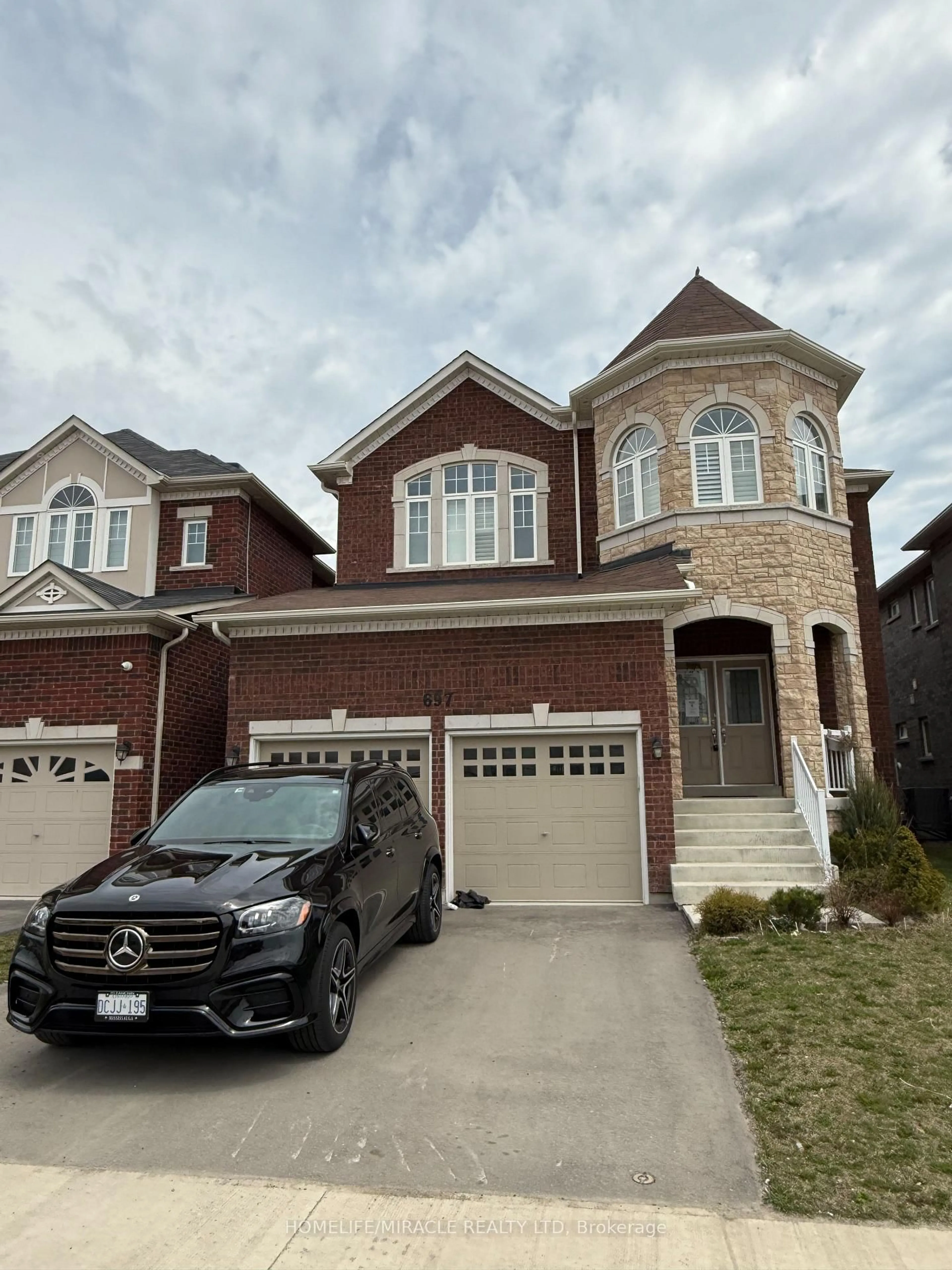 Home with brick exterior material, street for 697 Audley Rd, Ajax Ontario L1Z 0T7