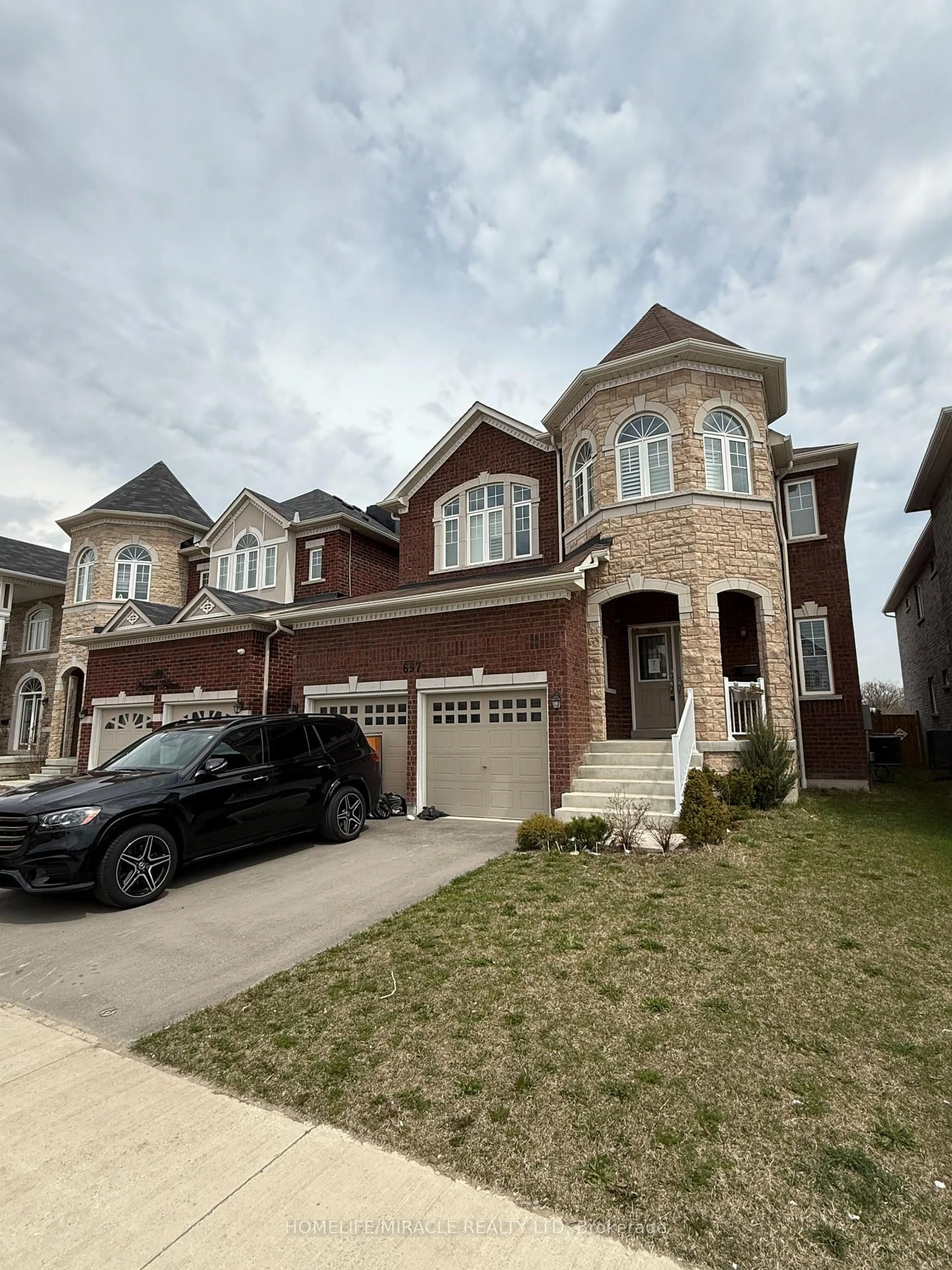 Home with brick exterior material, street for 697 Audley Rd, Ajax Ontario L1Z 0T7