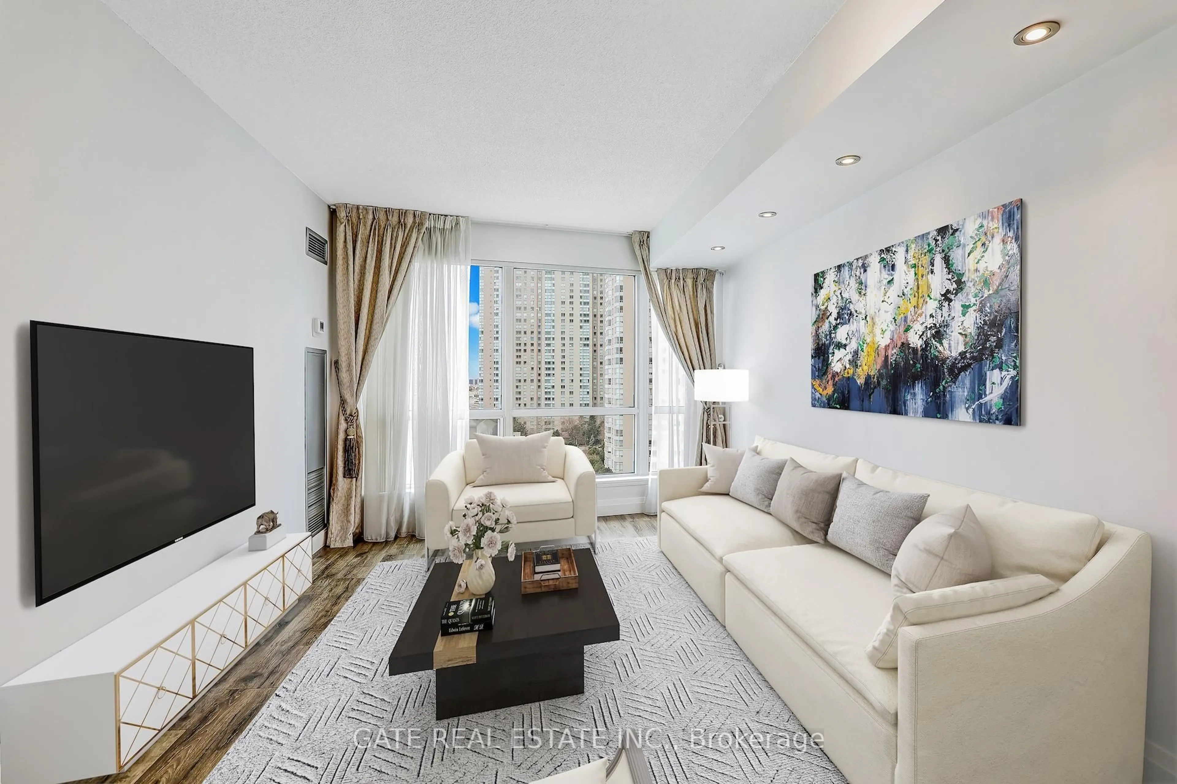 Living room with furniture, unknown for 8 Lee Centre Dr #1111, Toronto Ontario M1H 3H8