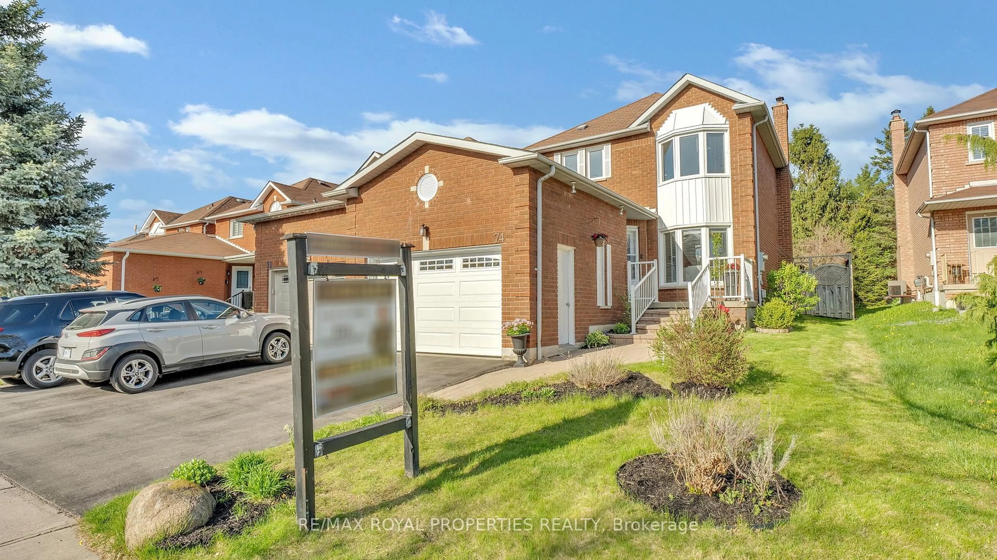 Home with brick exterior material, street for 74 Erickson Dr, Whitby Ontario L1N 8Z2