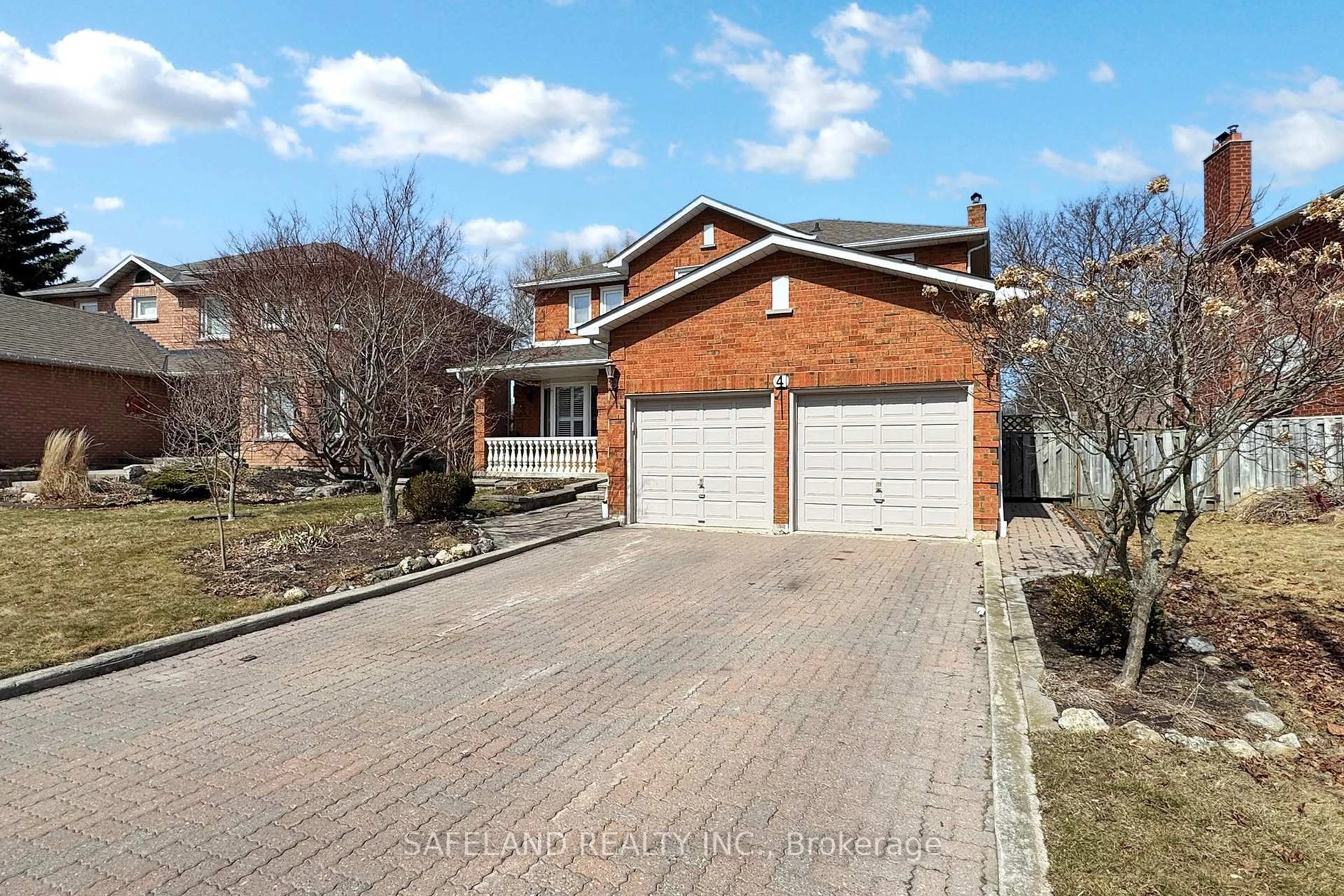 Home with brick exterior material, street for 4 Intrepid Dr, Whitby Ontario L1N 8R7